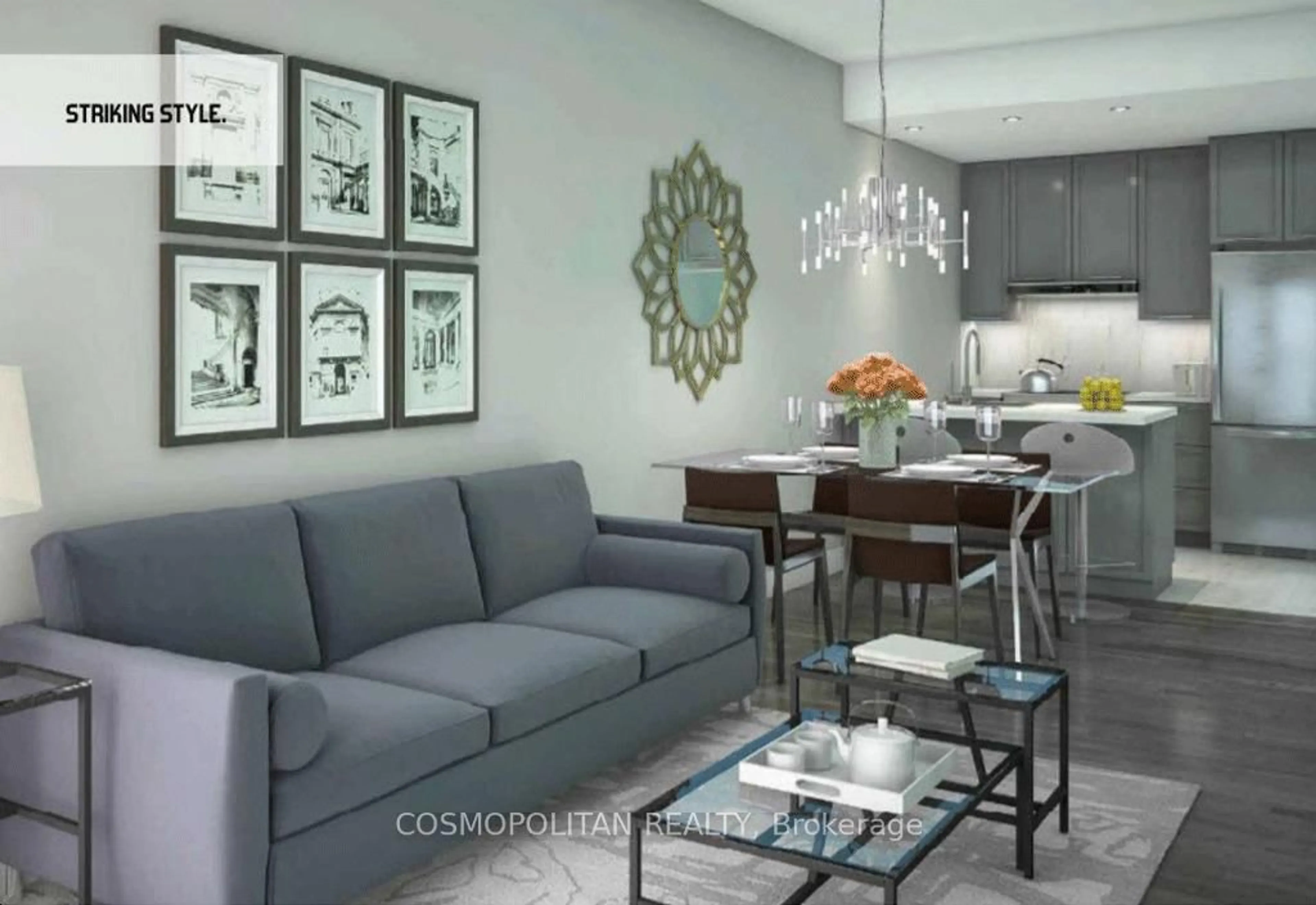 Living room with furniture, unknown for 521 Big Bay Point Rd #52, Barrie Ontario L4N 3Z6