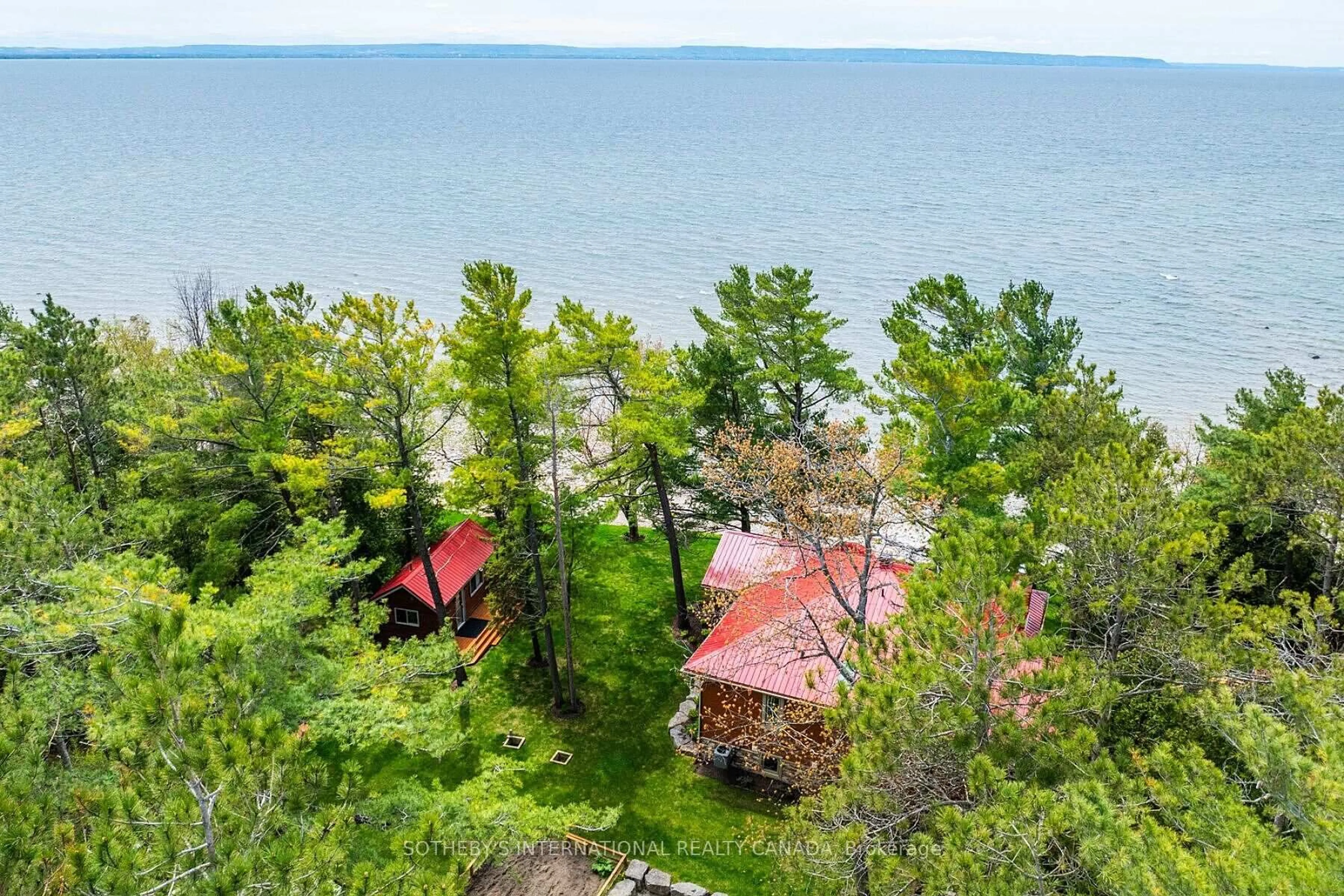 A pic from outside/outdoor area/front of a property/back of a property/a pic from drone, water/lake/river/ocean view for 9 Monica Rd, Tiny Ontario L0L 1P1