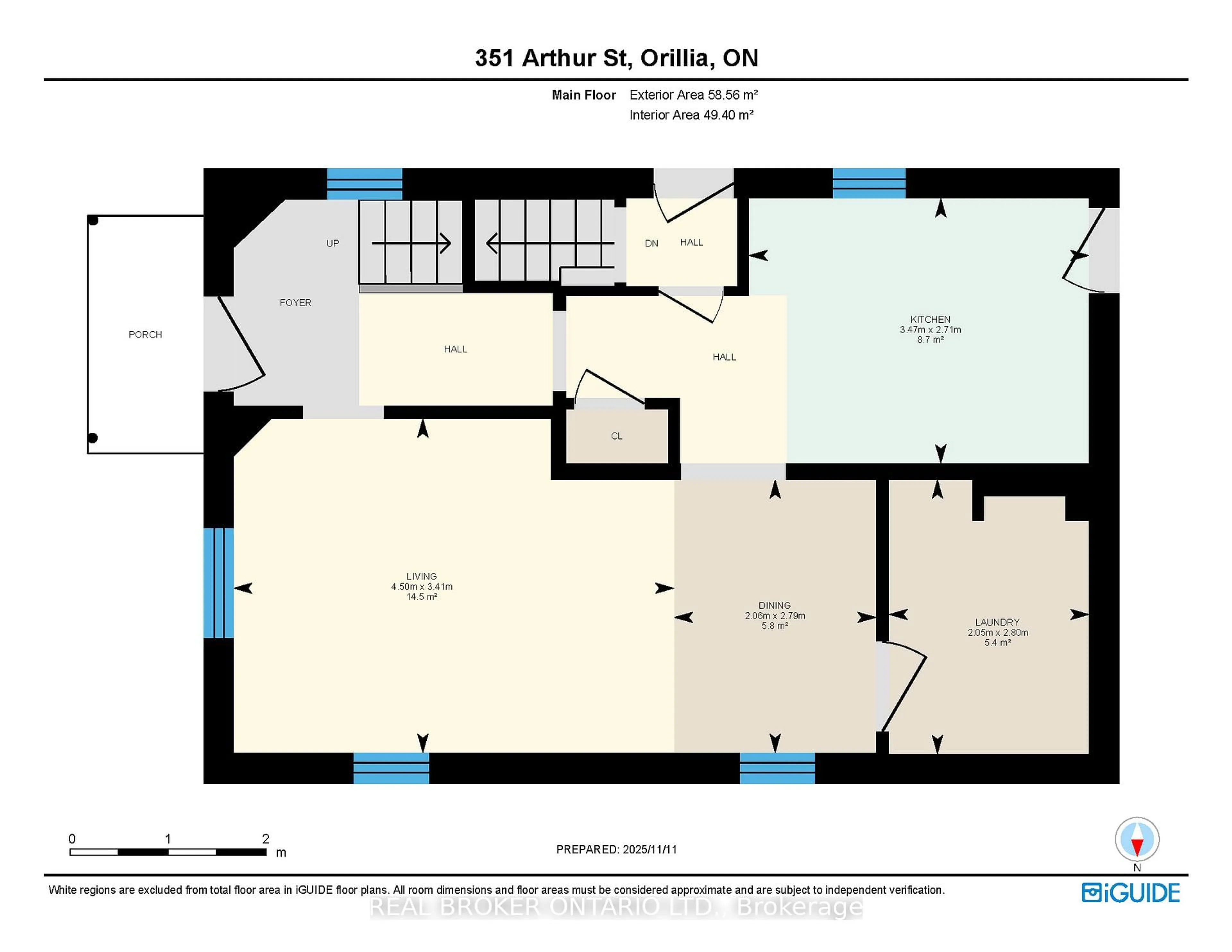 Floor plan for 351 Arthur St, Orillia Ontario L3V 3M9
