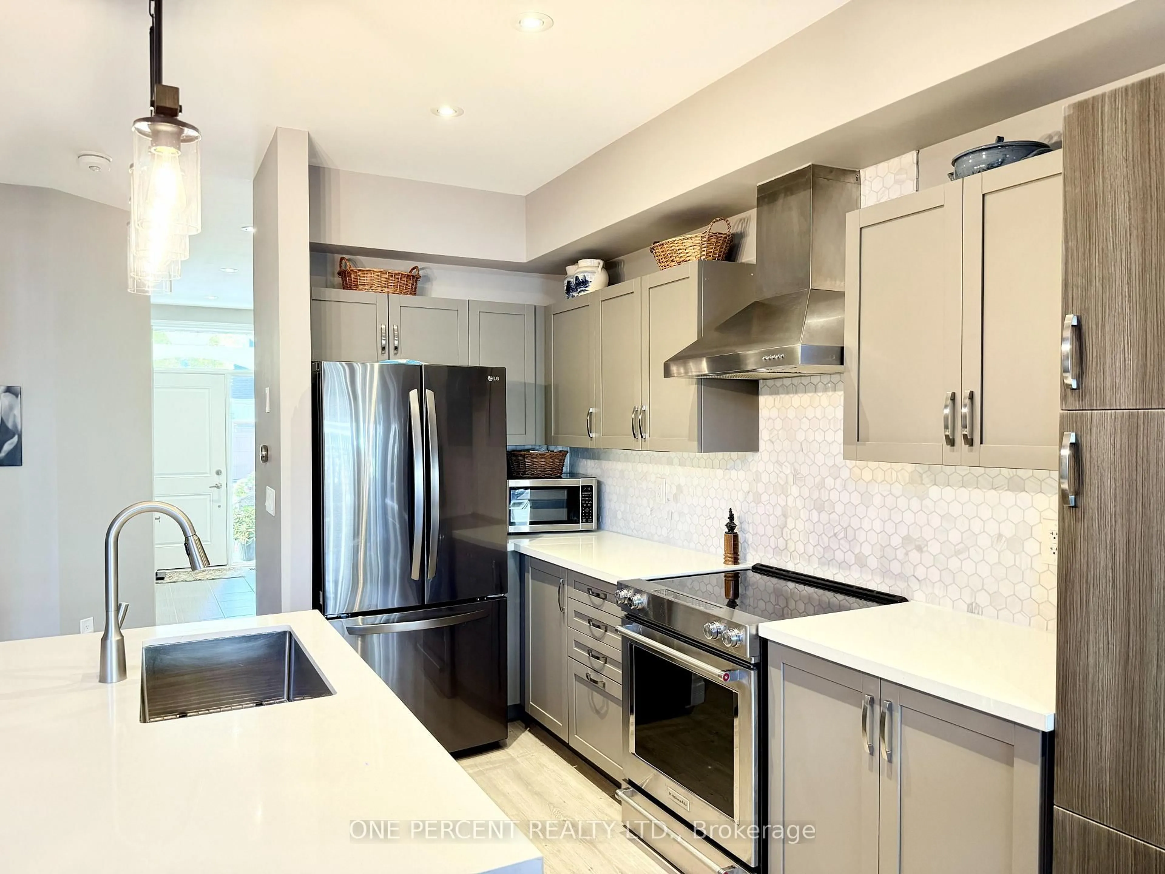 Contemporary kitchen, ceramic/tile floor for 21 Lett Ave, Collingwood Ontario L9Y 0Z5
