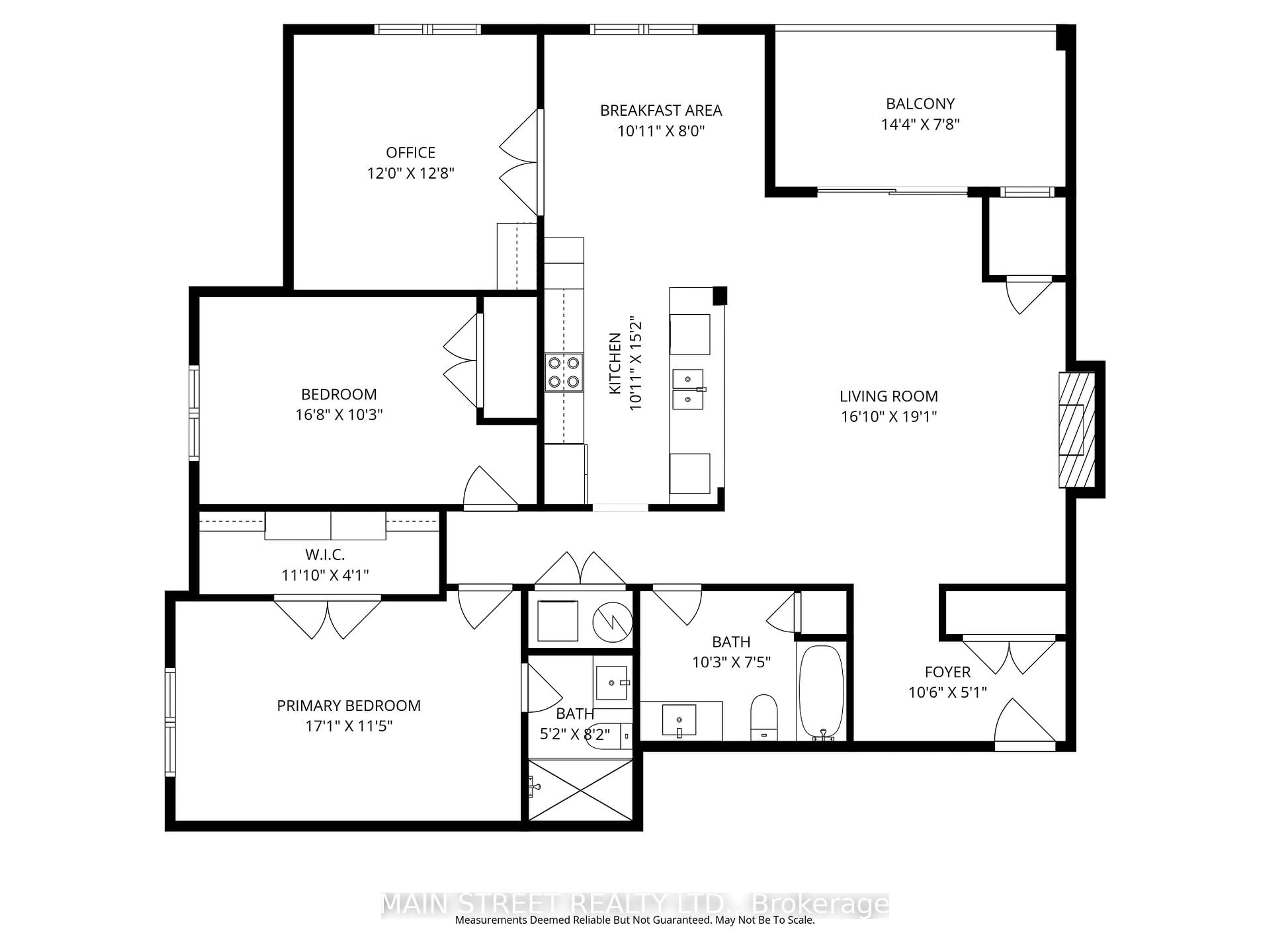 Floor plan for 20 Koda St #402, Barrie Ontario L9J 0J7