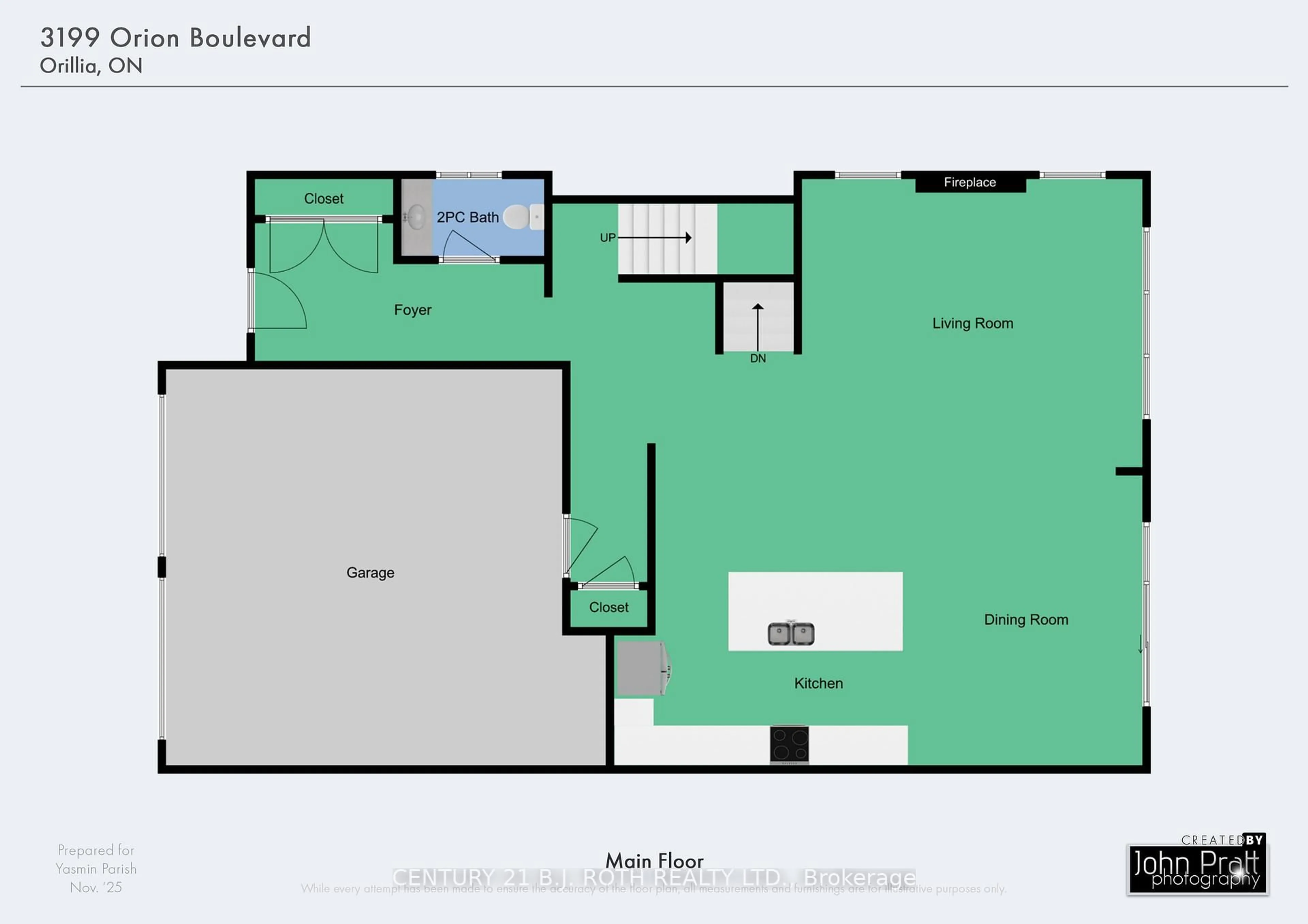 Floor plan for 3199 Orion Blvd, Orillia Ontario L3V 8M6