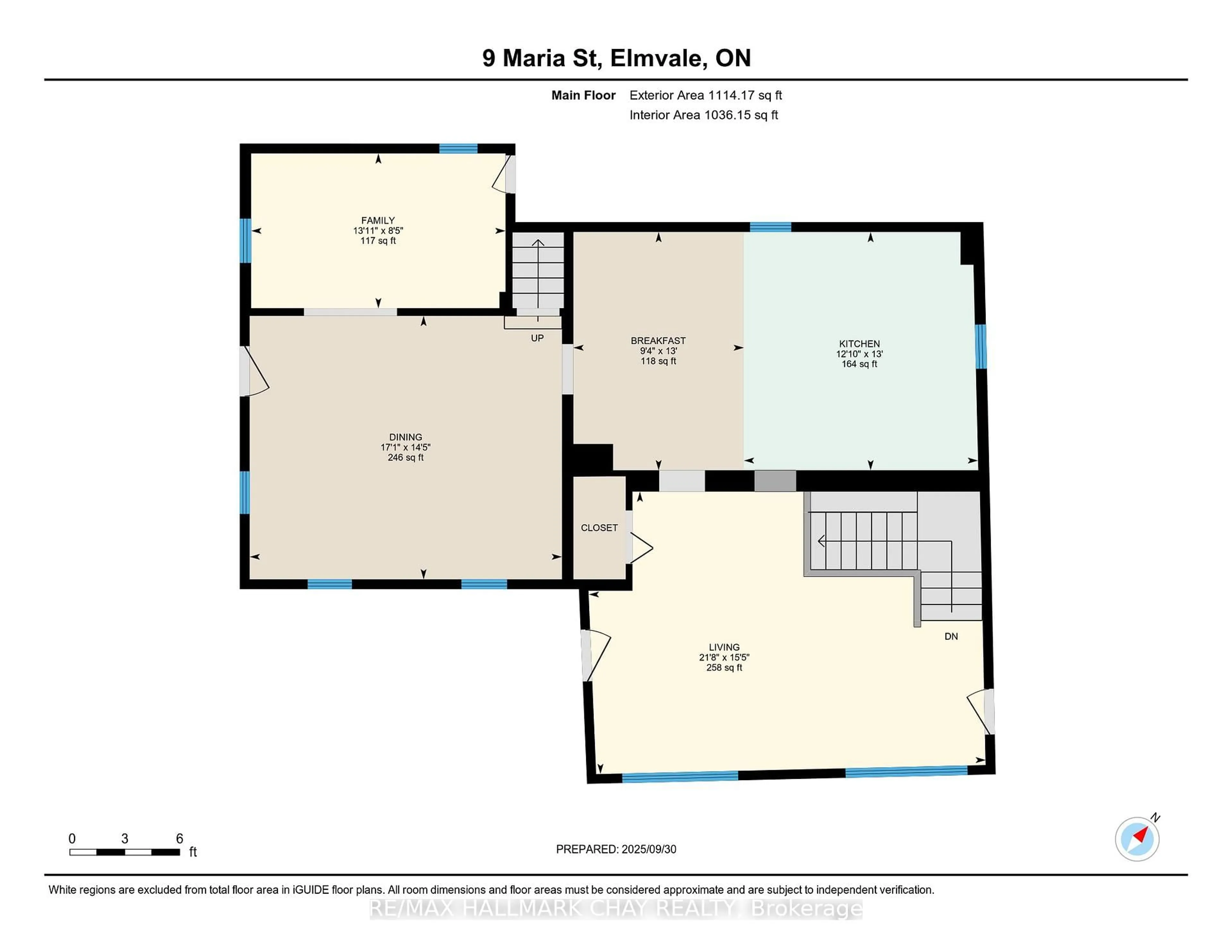 Floor plan for 9 Maria St, Springwater Ontario L0L 1P0