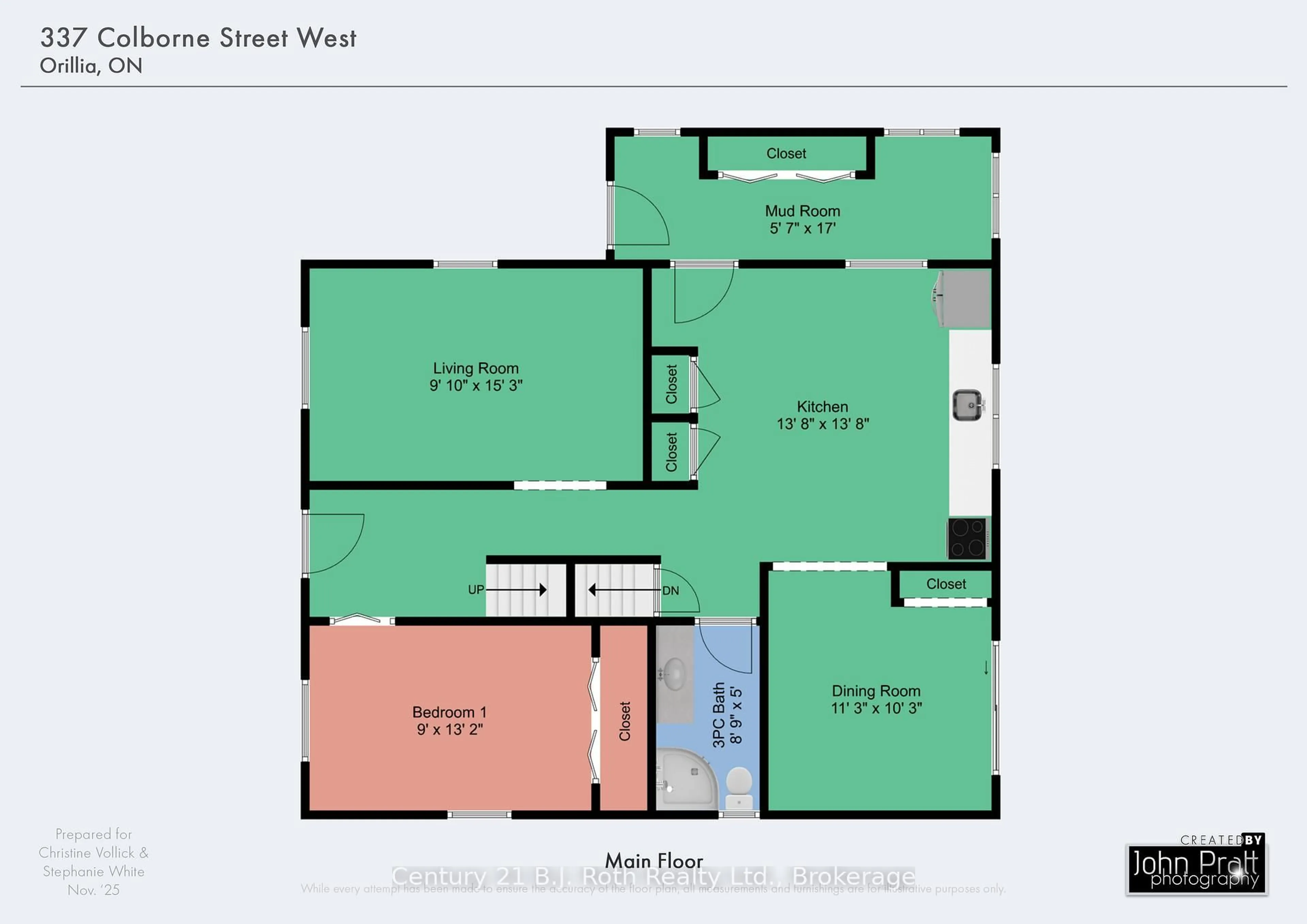 Floor plan for 337 Colborne St, Orillia Ontario L3V 3A4