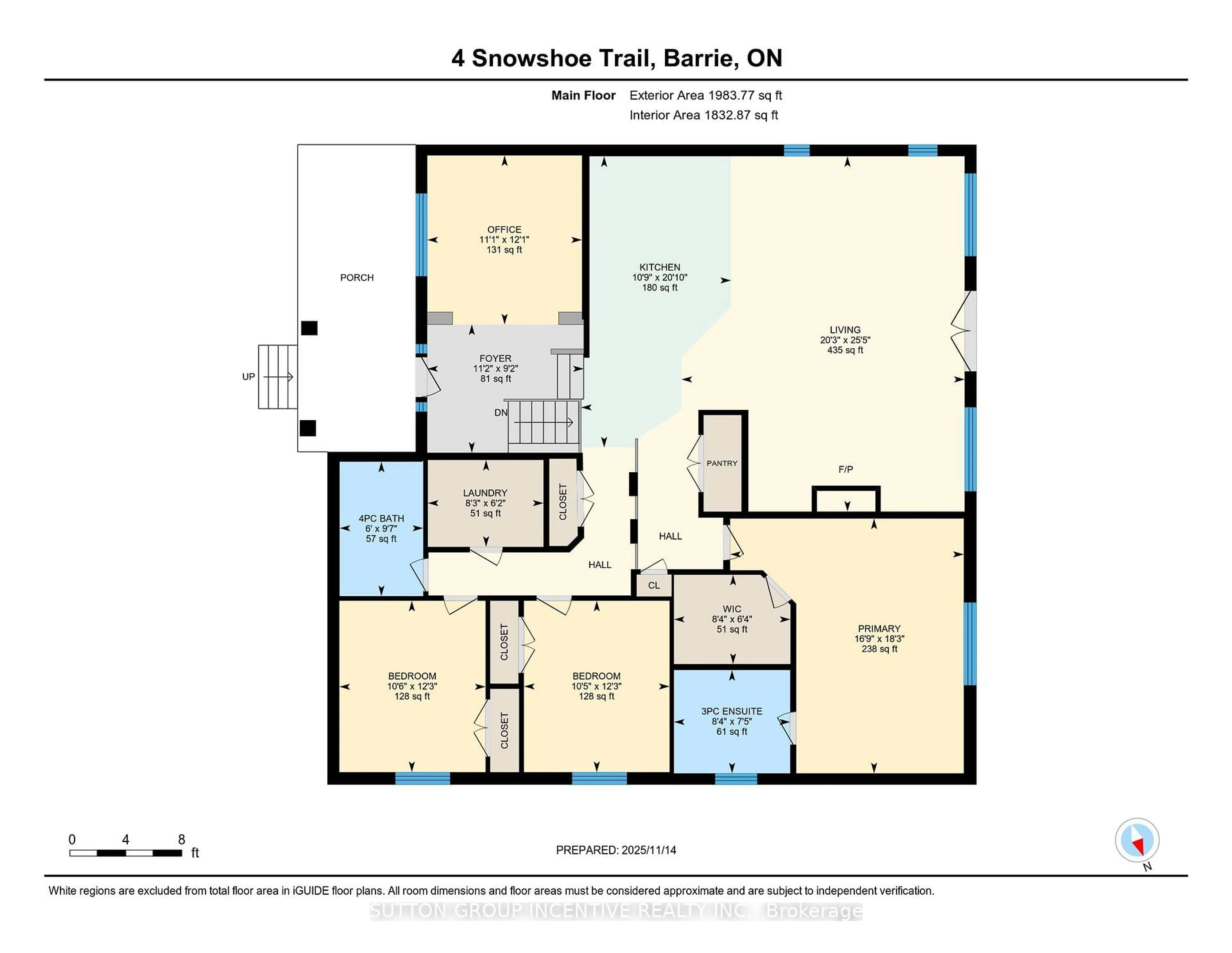 Floor plan for 4 Snowshoe Tr, Barrie Ontario L4N 7Z1