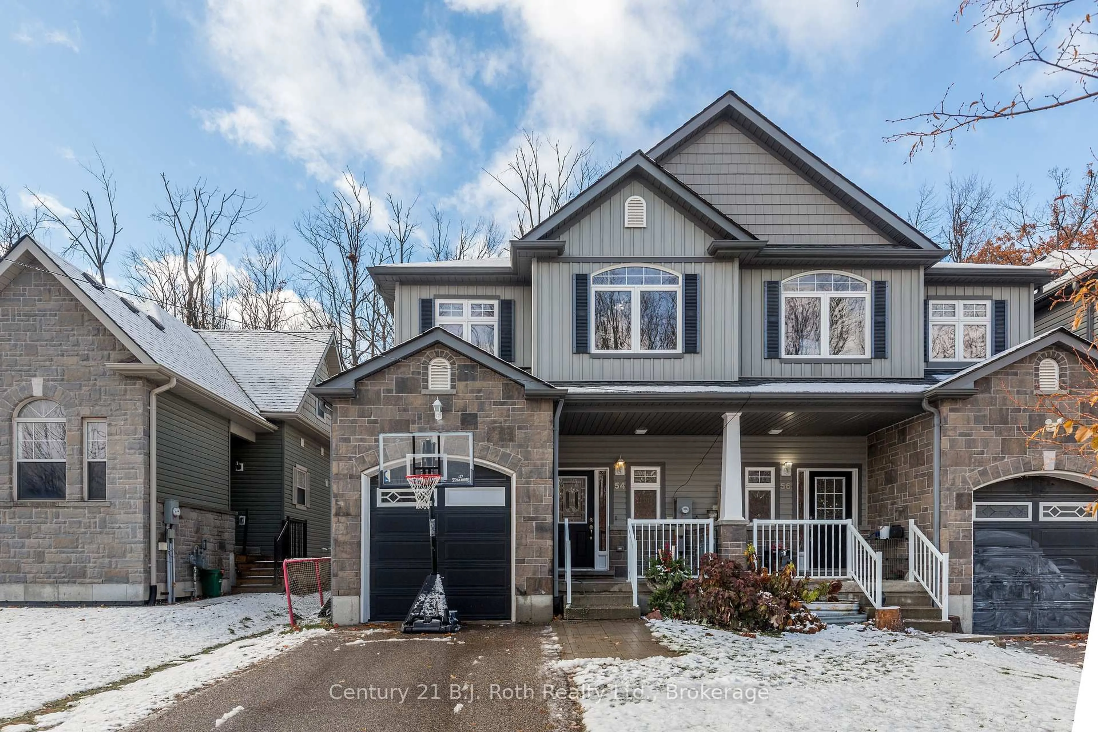 Home with brick exterior material, street for 54 Isabella Dr, Orillia Ontario L3V 0E2