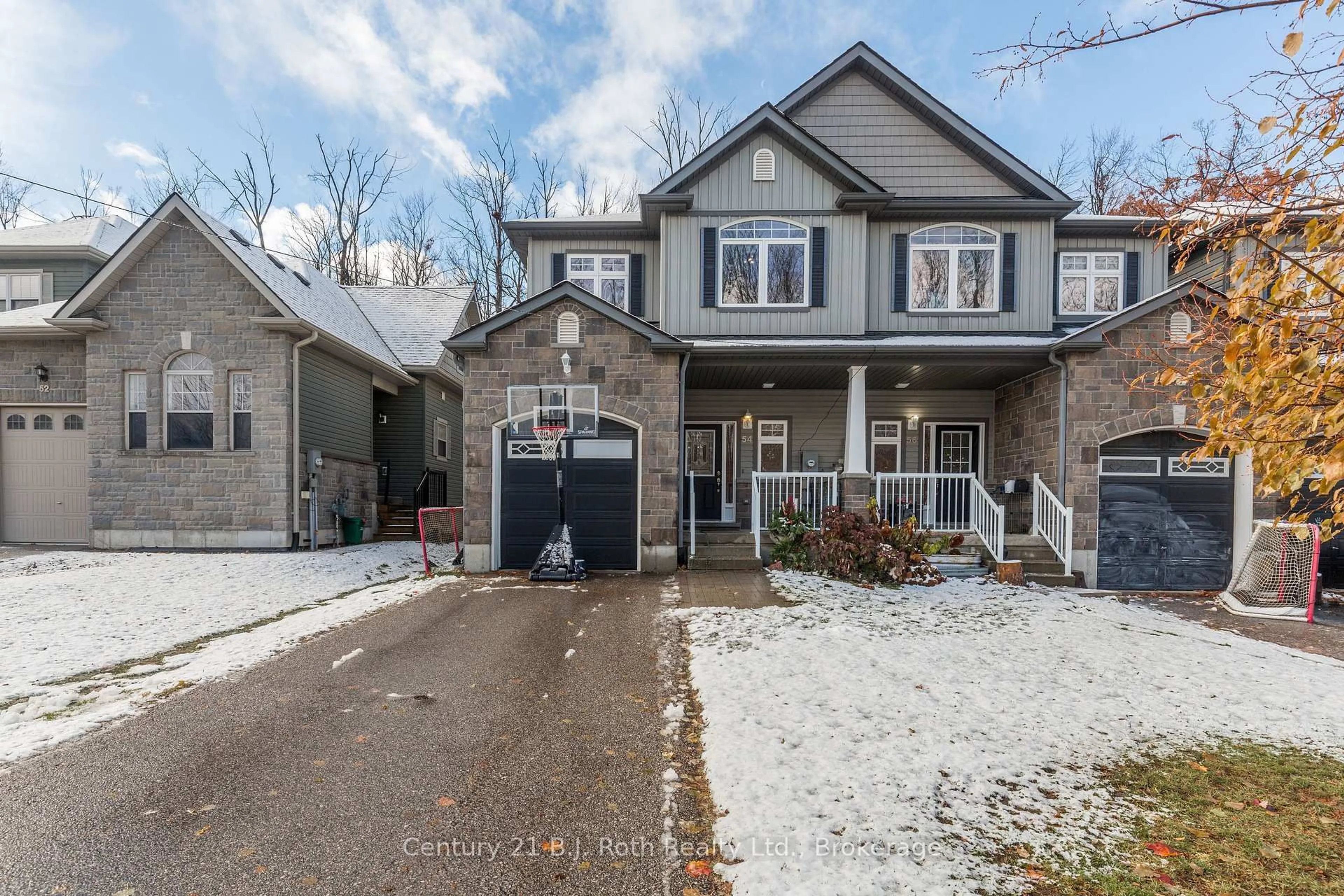 Home with brick exterior material, street for 54 Isabella Dr, Orillia Ontario L3V 0E2