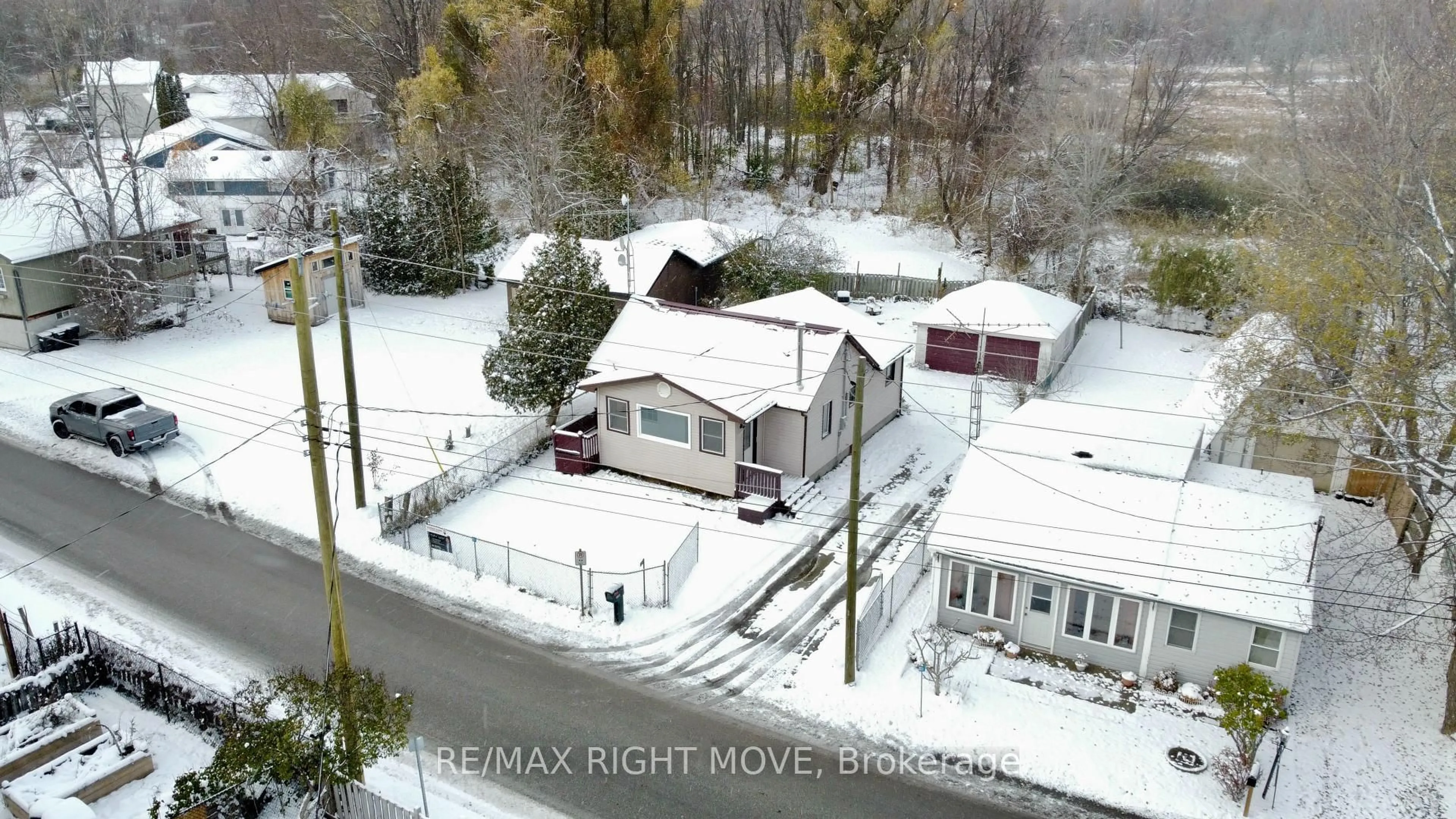 A pic from outside/outdoor area/front of a property/back of a property/a pic from drone, street for 1125 Ramara Road 47 Rd, Ramara Ontario L0K 1B0