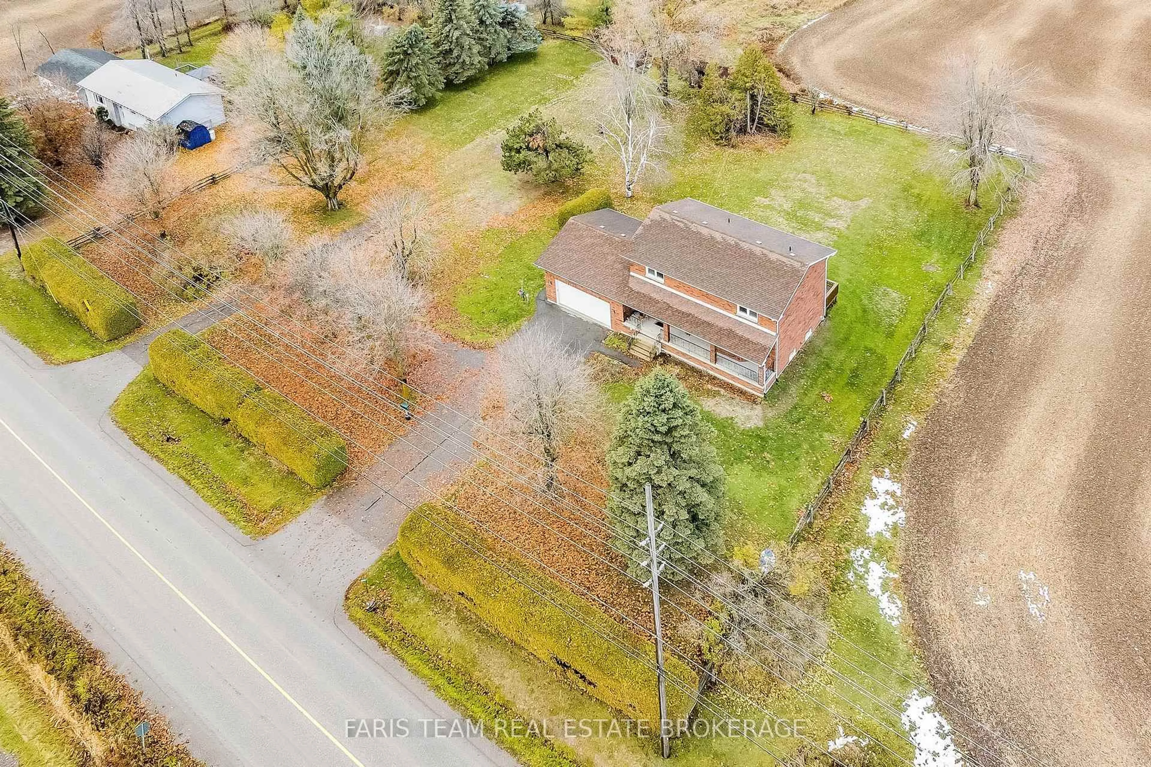 A pic from outside/outdoor area/front of a property/back of a property/a pic from drone, unknown for 3046 Ramara Road 47, Ramara Ontario L0K 1B0