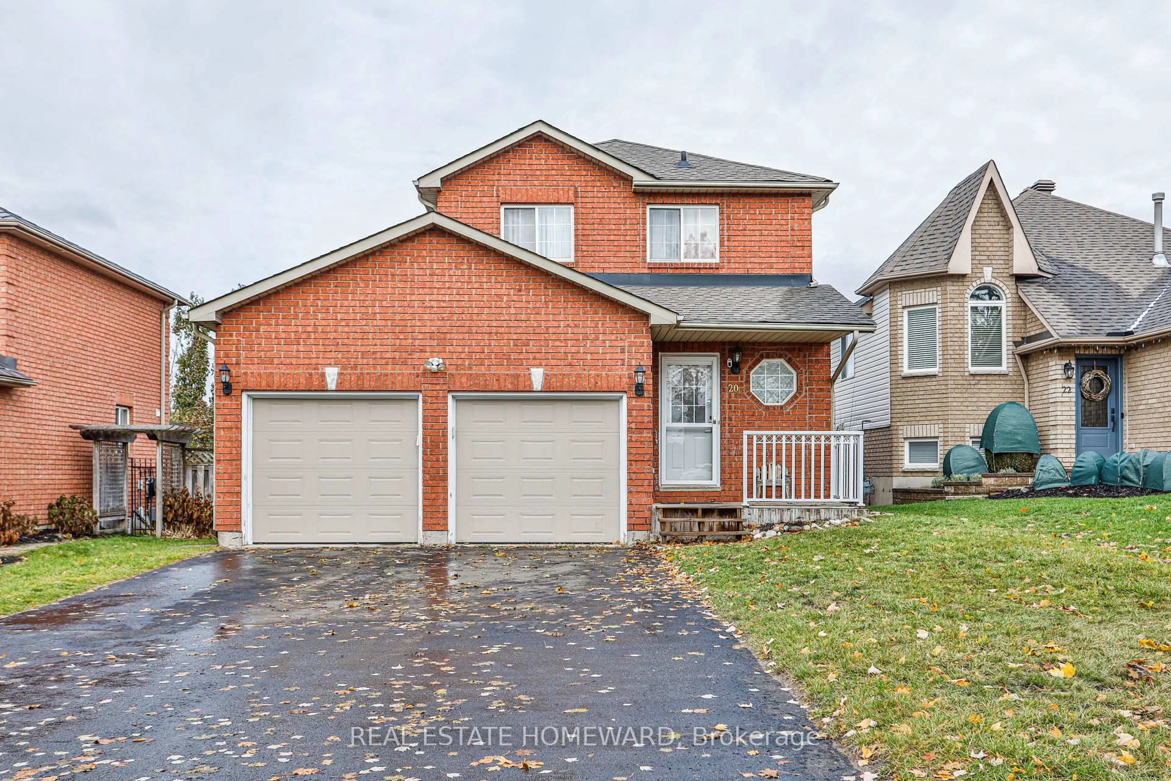 Home with brick exterior material, street for 20 MASTERS Dr, Barrie Ontario L4M 6W4