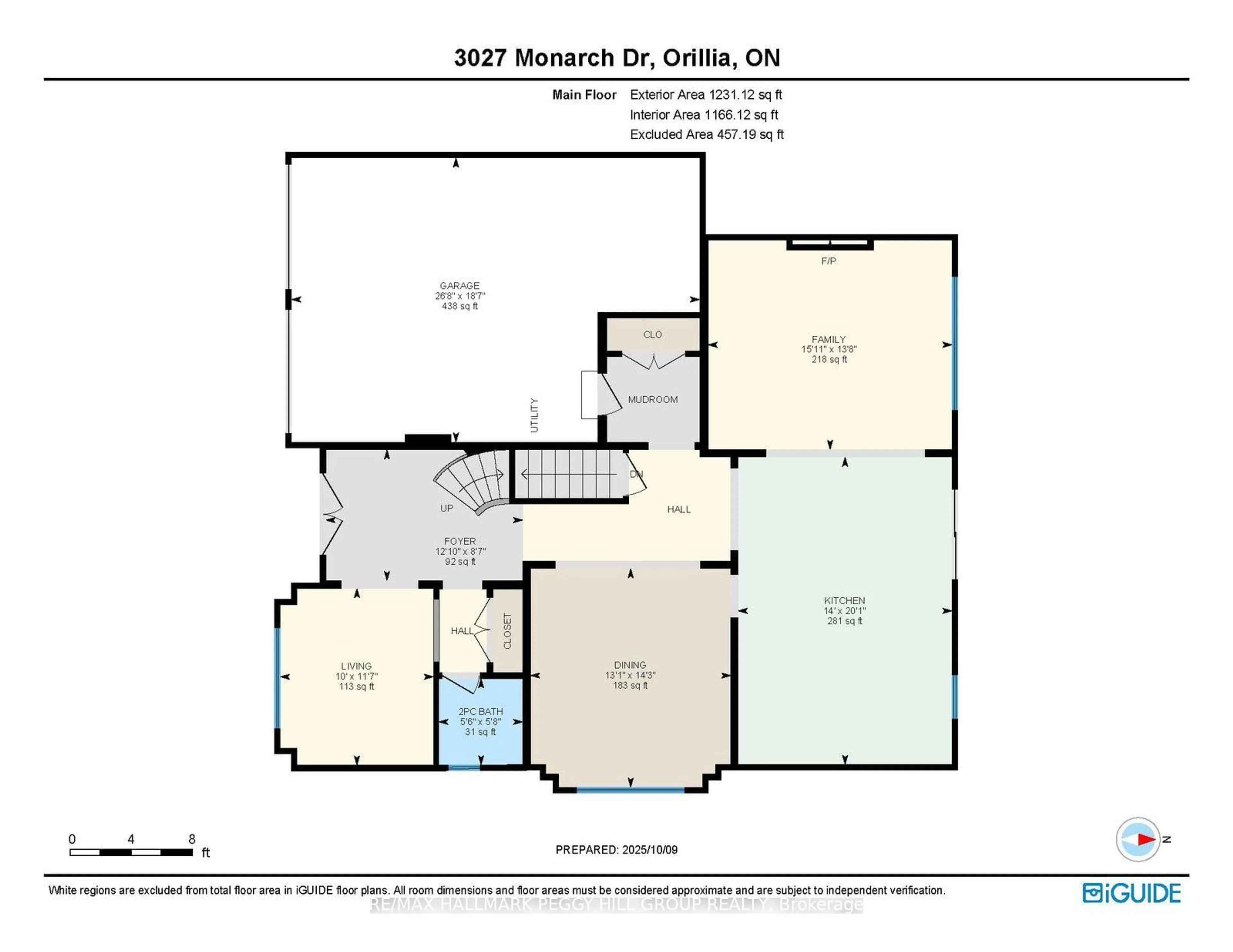 Floor plan for 3027 Monarch Dr, Orillia Ontario L3V 8K3