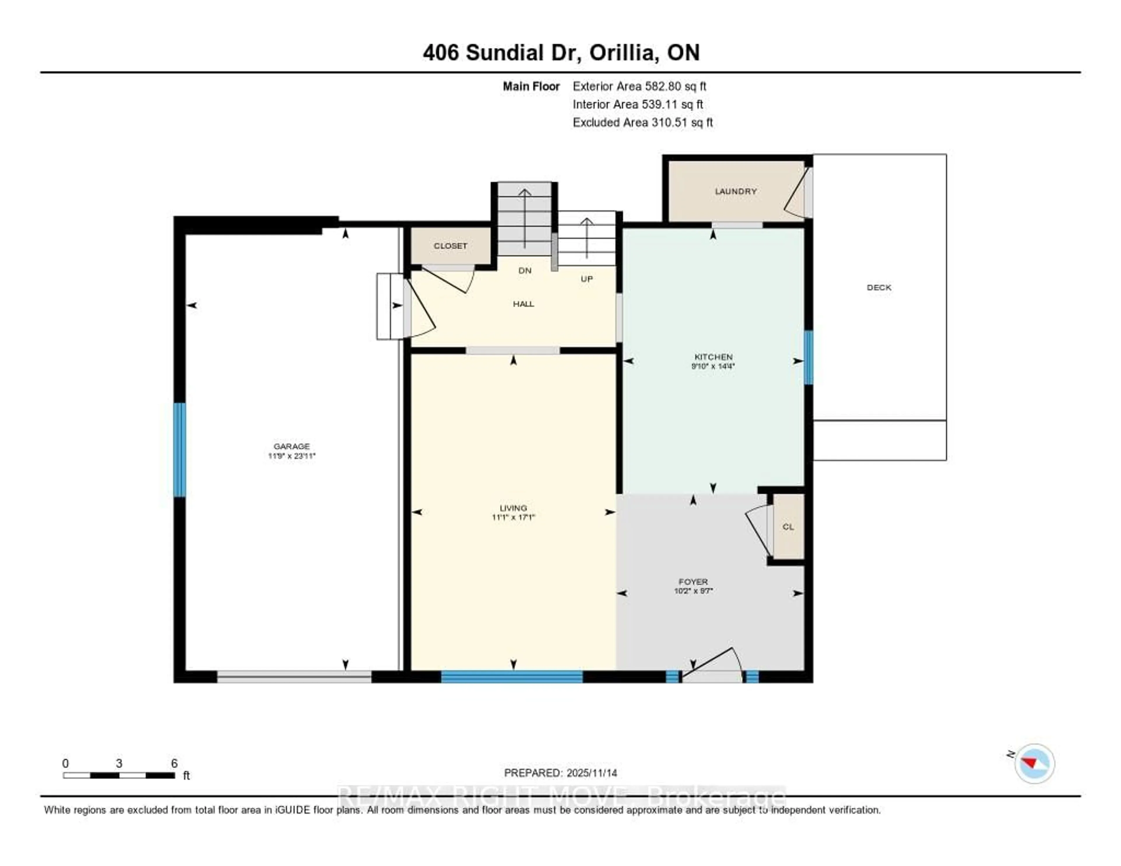Floor plan for 406 Sundial Dr, Orillia Ontario L3V 4A6