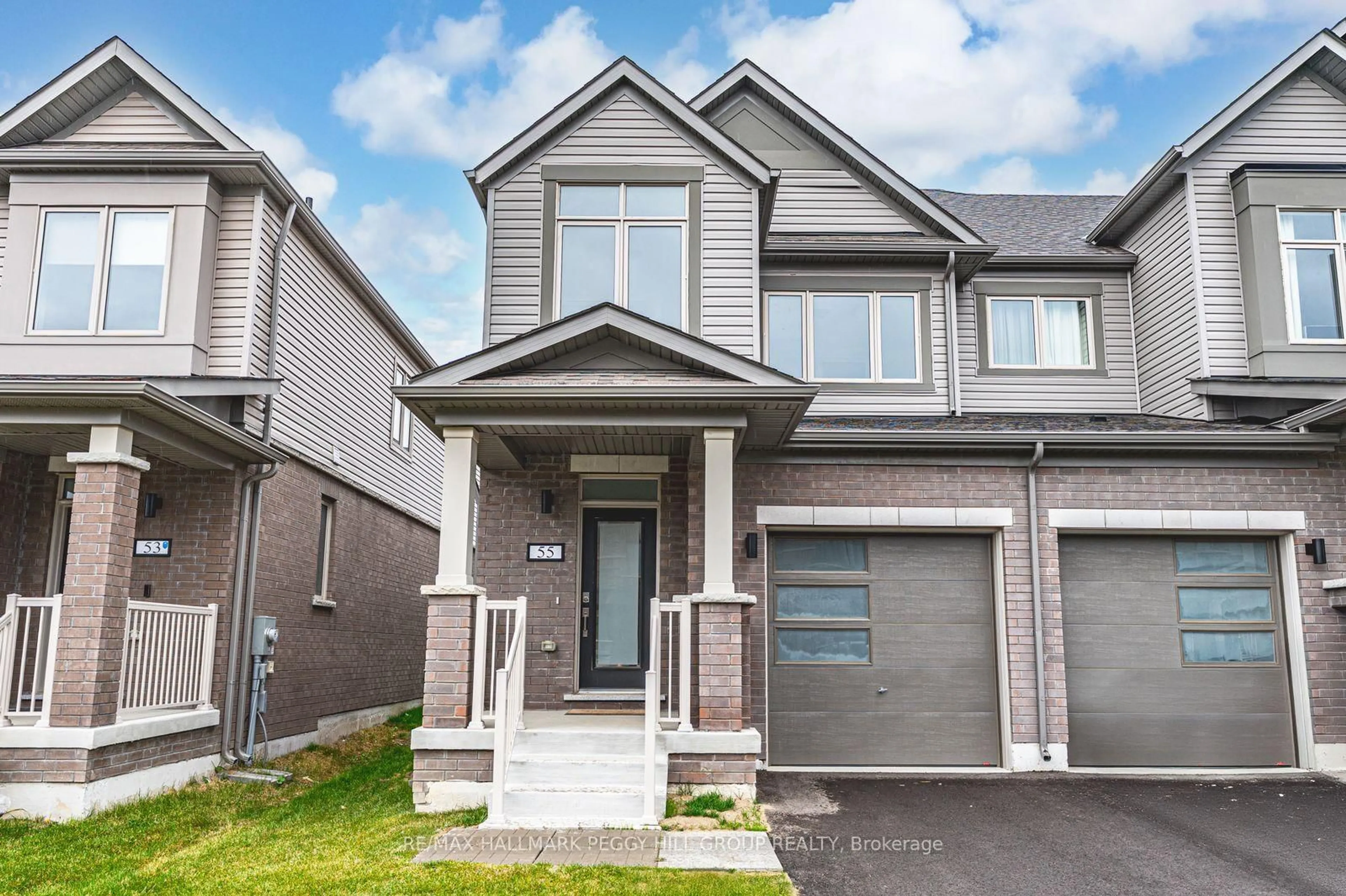 Home with brick exterior material, street for 55 Sagewood Ave, Barrie Ontario L9J 0K4