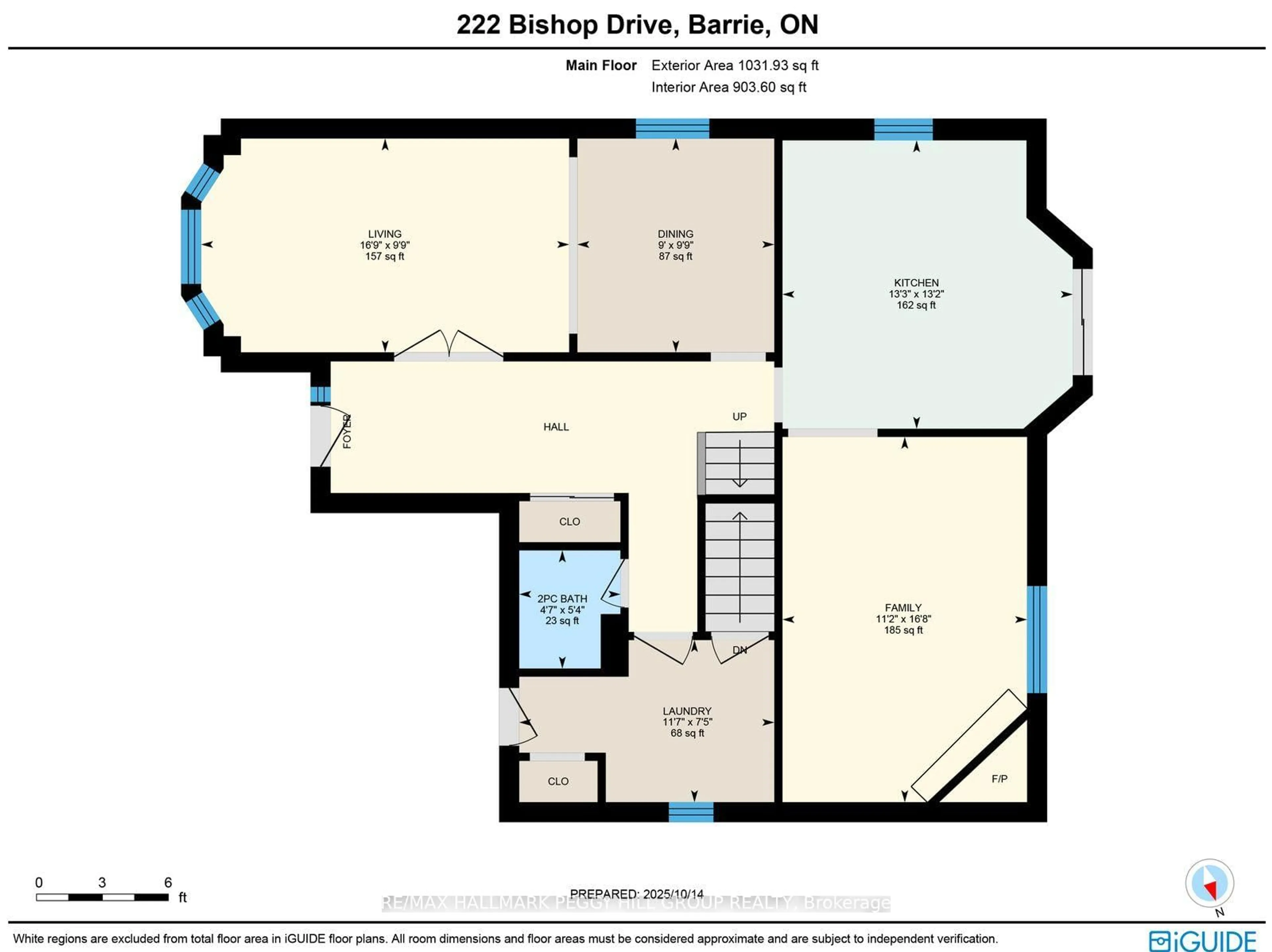 Floor plan for 222 Bishop Dr, Barrie Ontario L4N 6X8