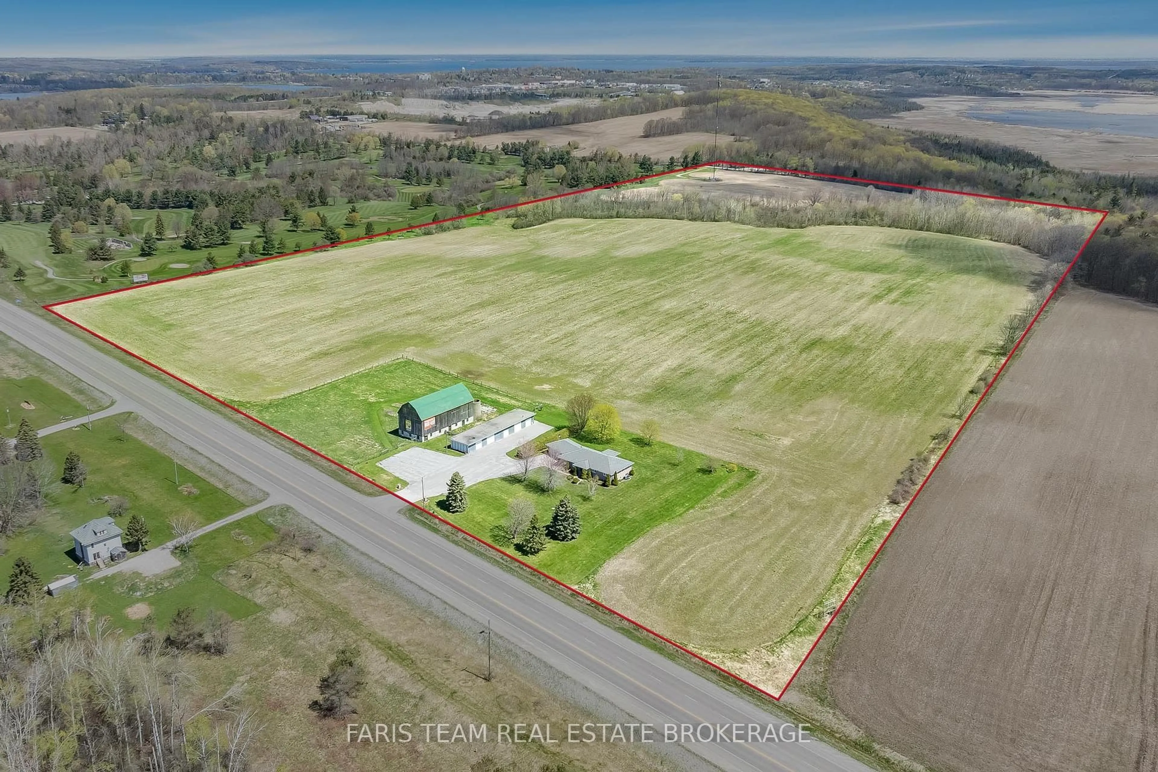 A pic from outside/outdoor area/front of a property/back of a property/a pic from drone, unknown for 8485 Highway 93, Tiny Ontario L4R 0E3