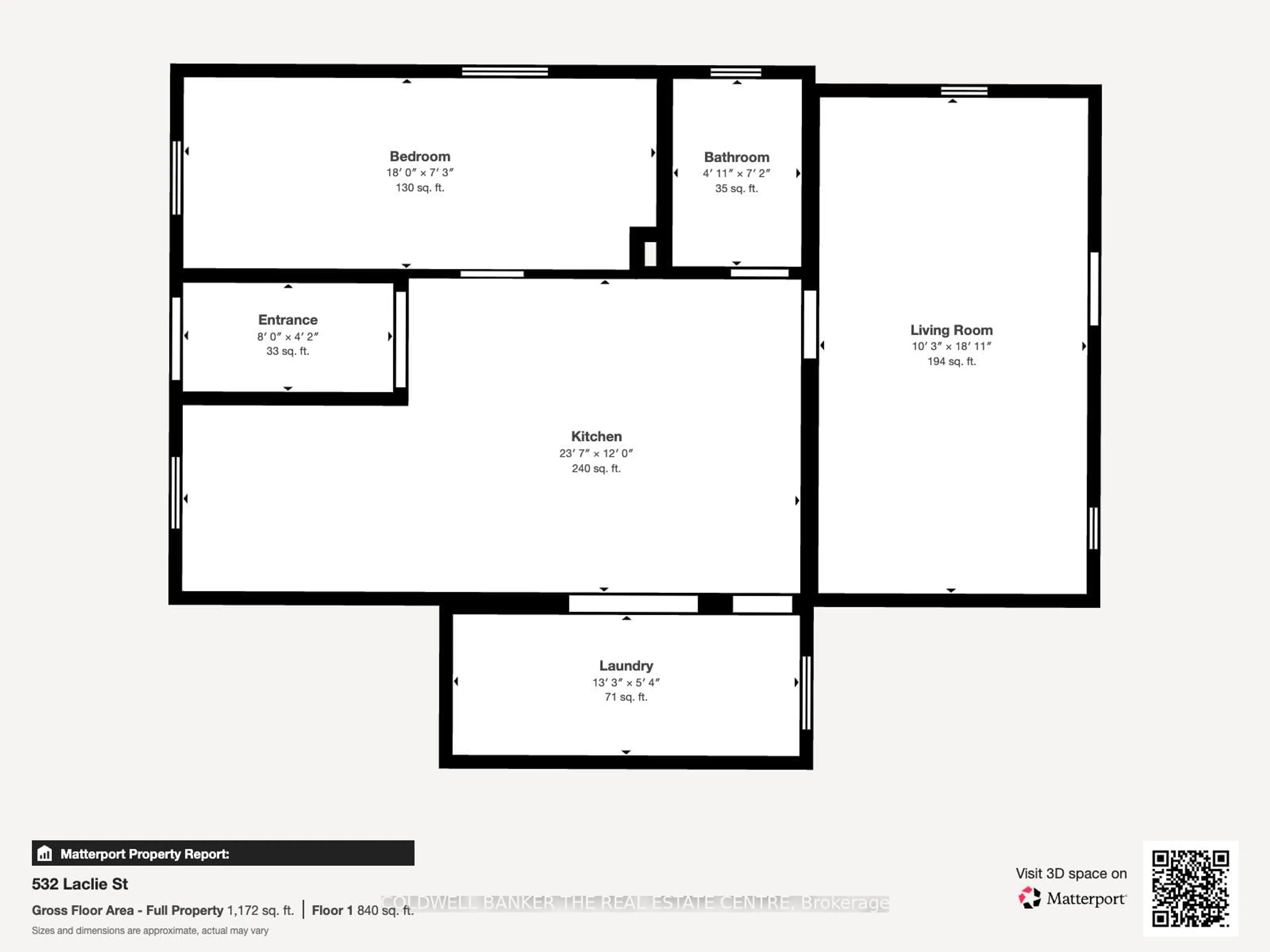 Floor plan for 532 Laclie St, Orillia Ontario L3V 4P9