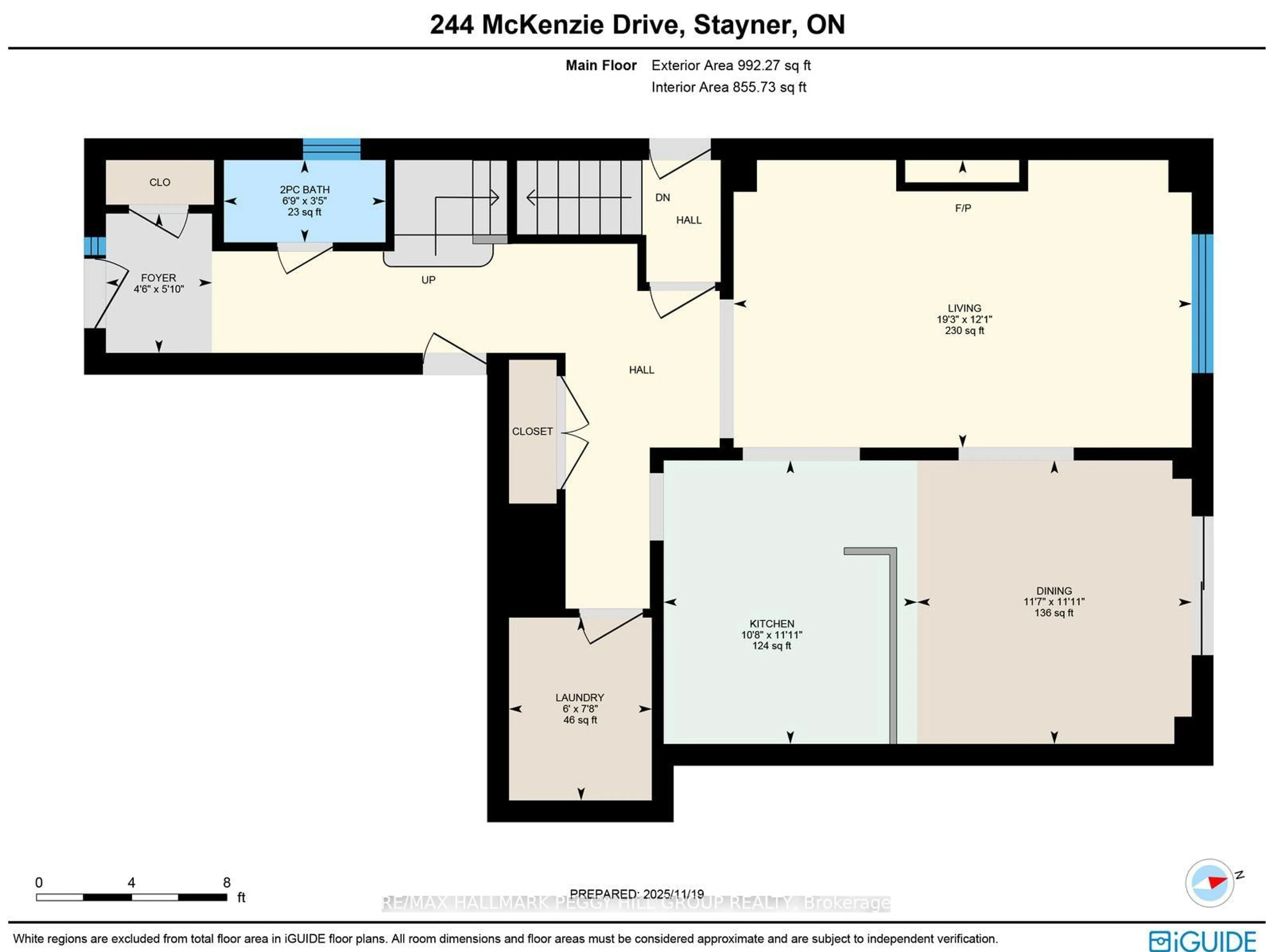 Floor plan for 244 McKenzie Dr, Clearview Ontario L0M 1S0