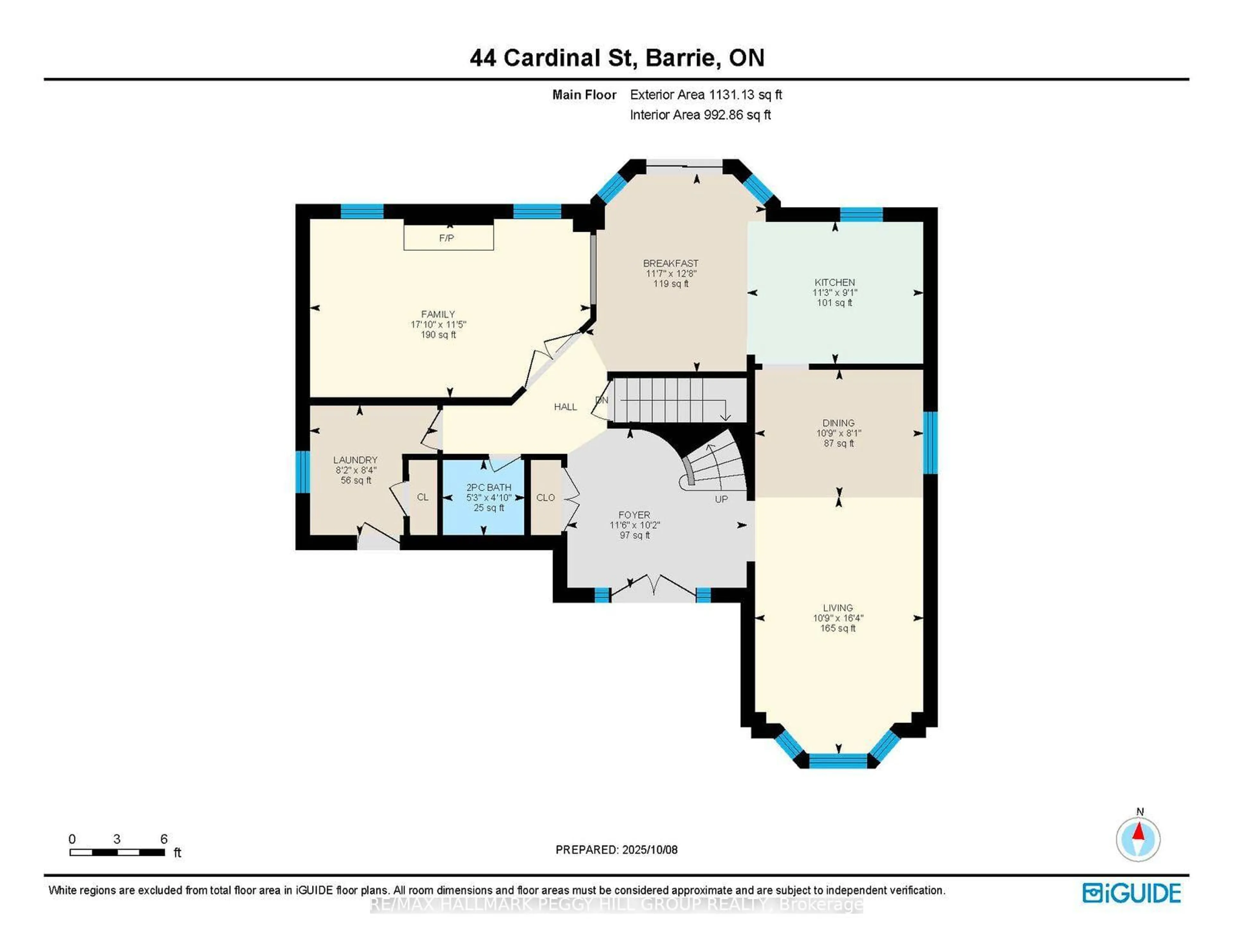 Floor plan for 44 Cardinal St, Barrie Ontario L4M 6C9