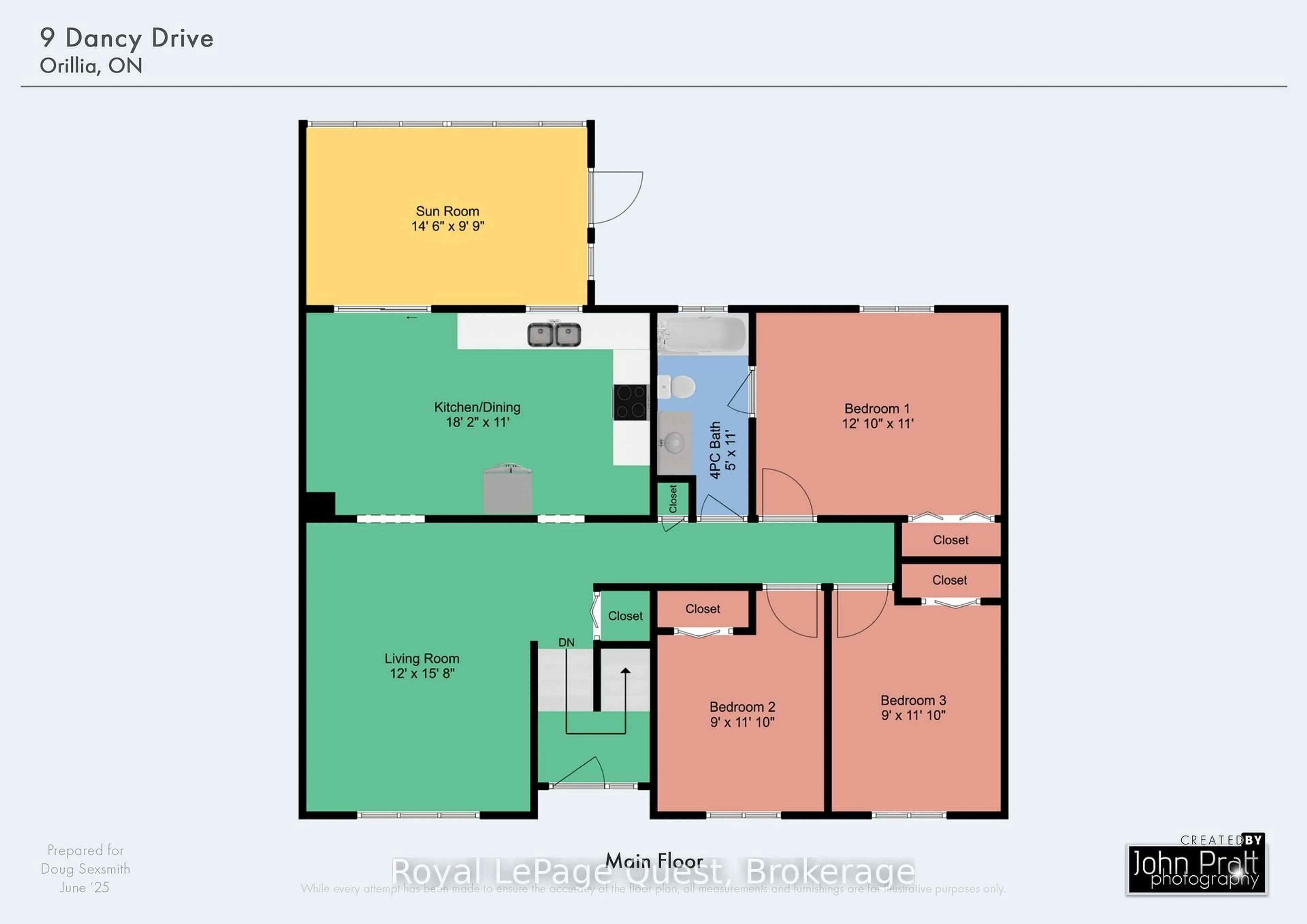 Floor plan for 9 Dancy Dr, Orillia Ontario L3V 7M1