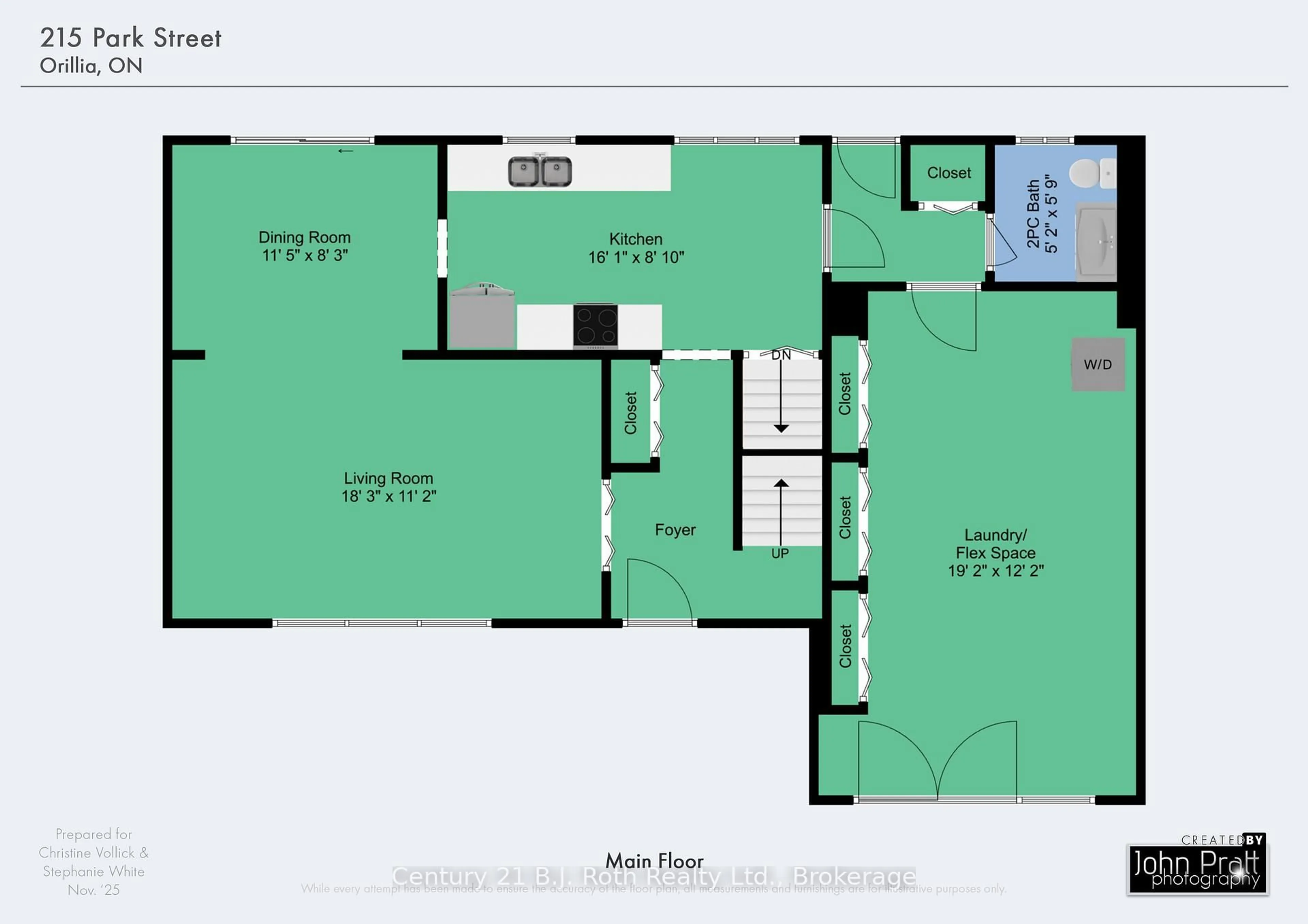Floor plan for 215 Park St, Orillia Ontario L3V 5V7