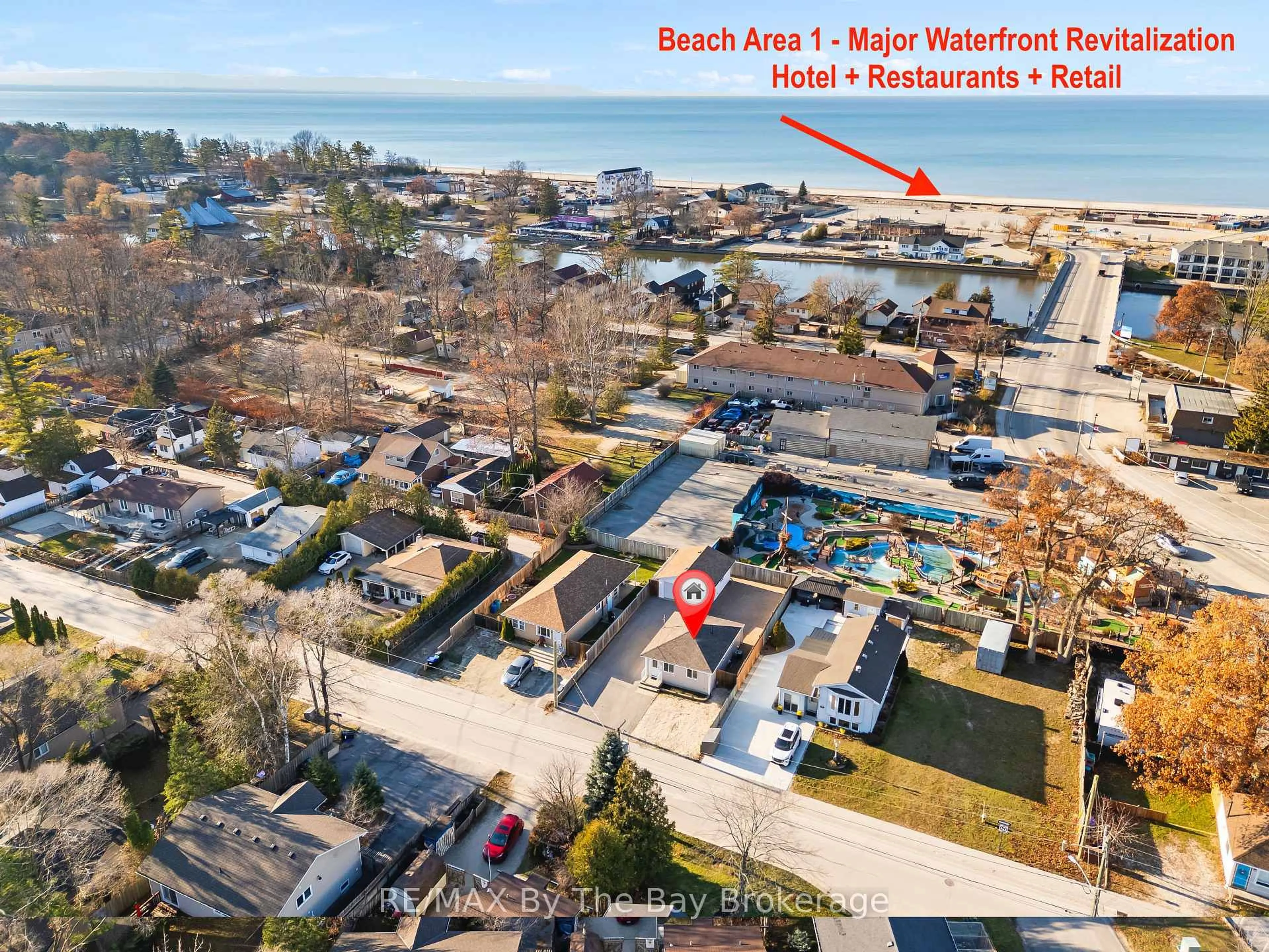 A pic from outside/outdoor area/front of a property/back of a property/a pic from drone, water/lake/river/ocean view for 24 Glenwood Dr, Wasaga Beach Ontario L9Z 2K5