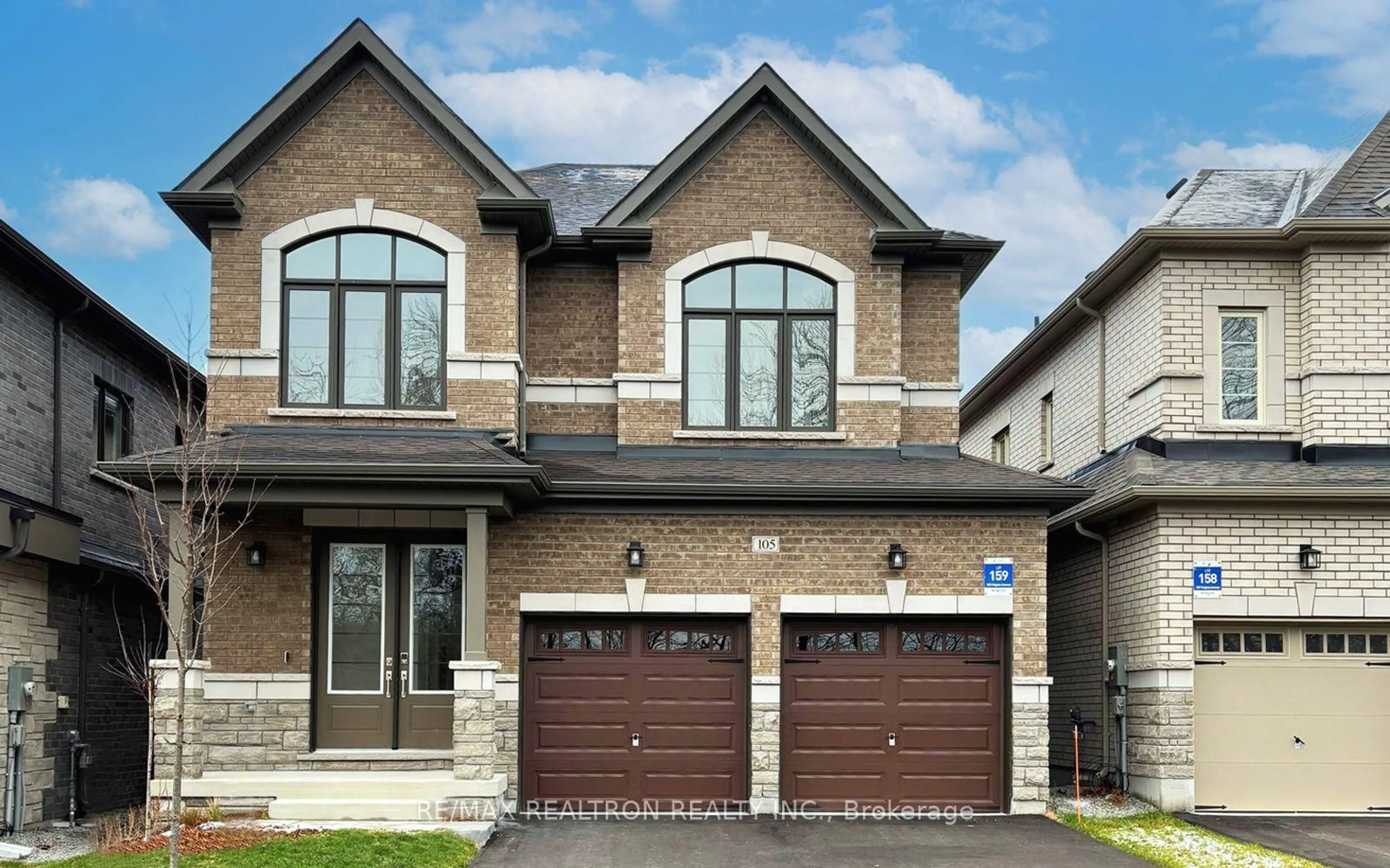 Home with brick exterior material, street for 105 Calypso Ave, Springwater Ontario L9X 2C7