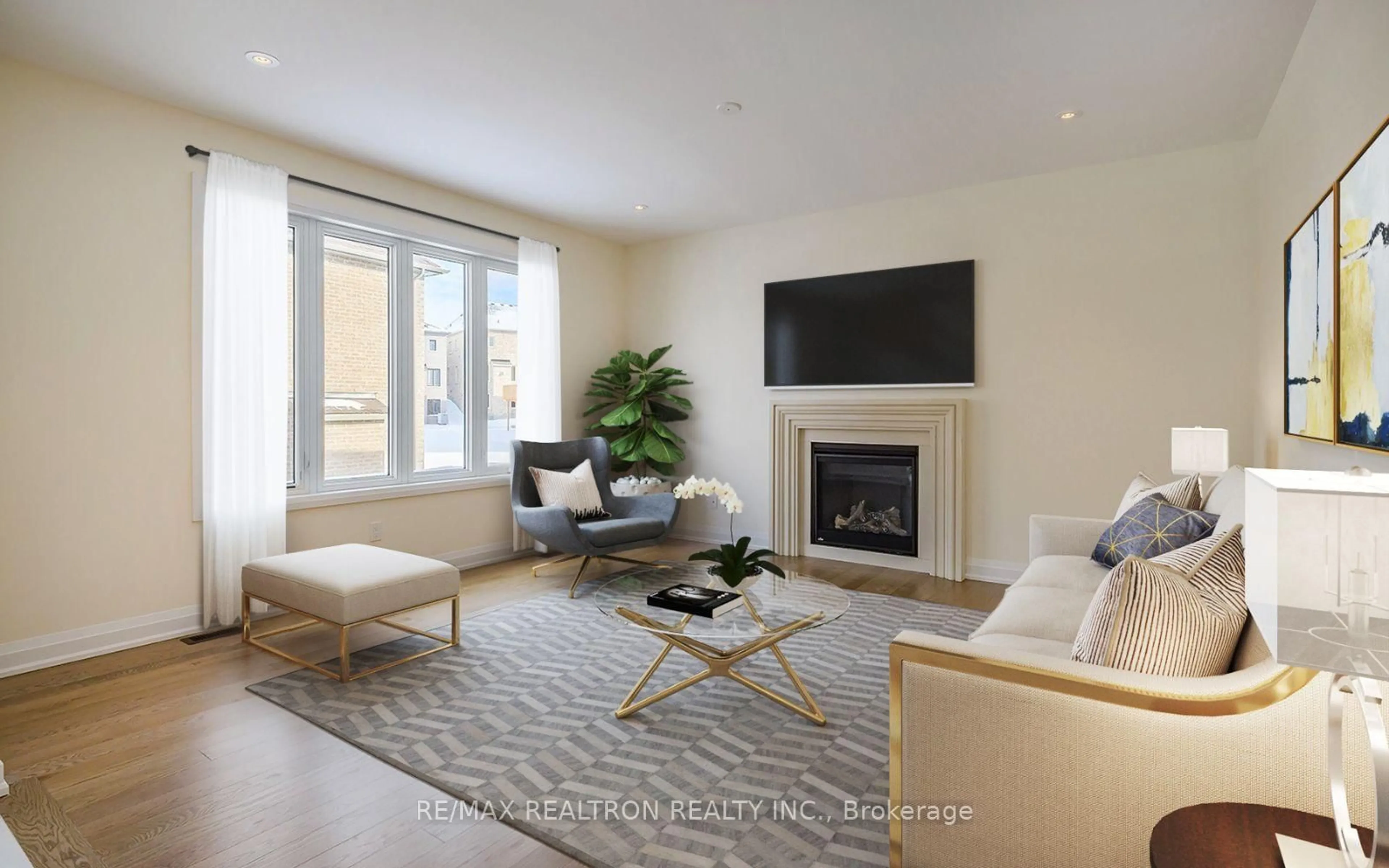 Living room with furniture, unknown for 105 Calypso Ave, Springwater Ontario L9X 2C7