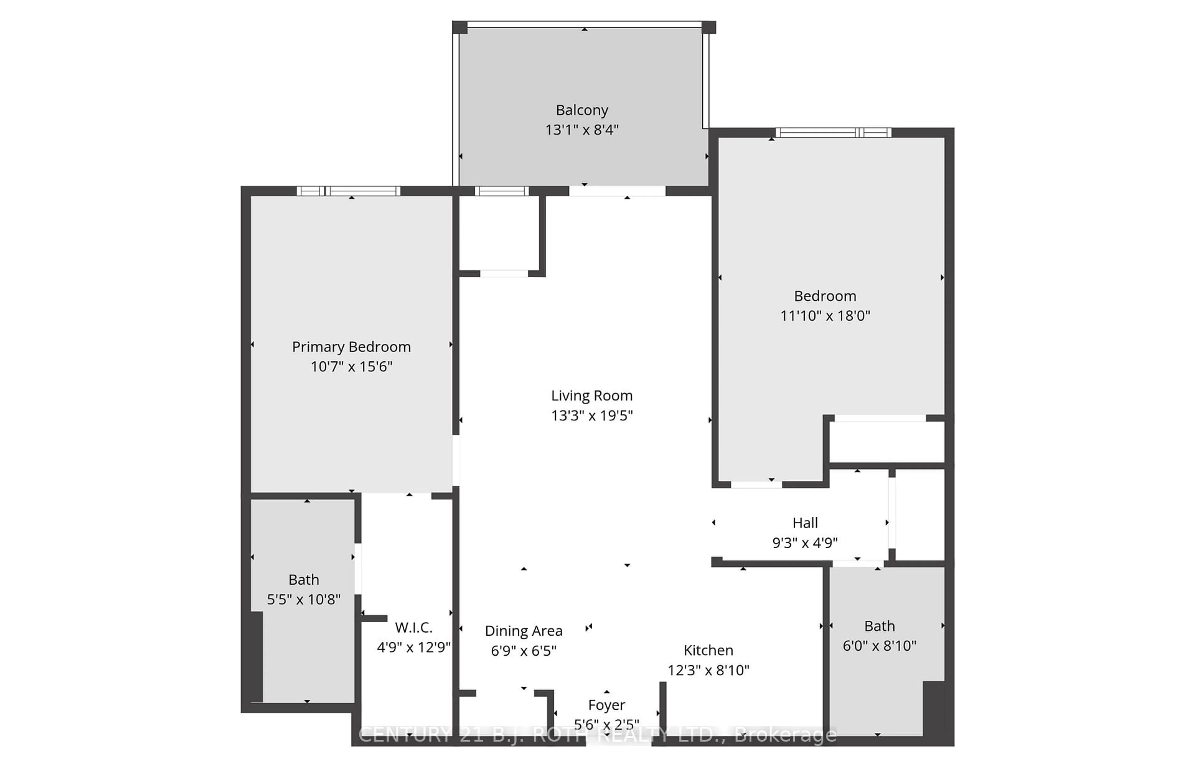 Floor plan for 302 ESSA Rd #115, Barrie Ontario L9J 0H3