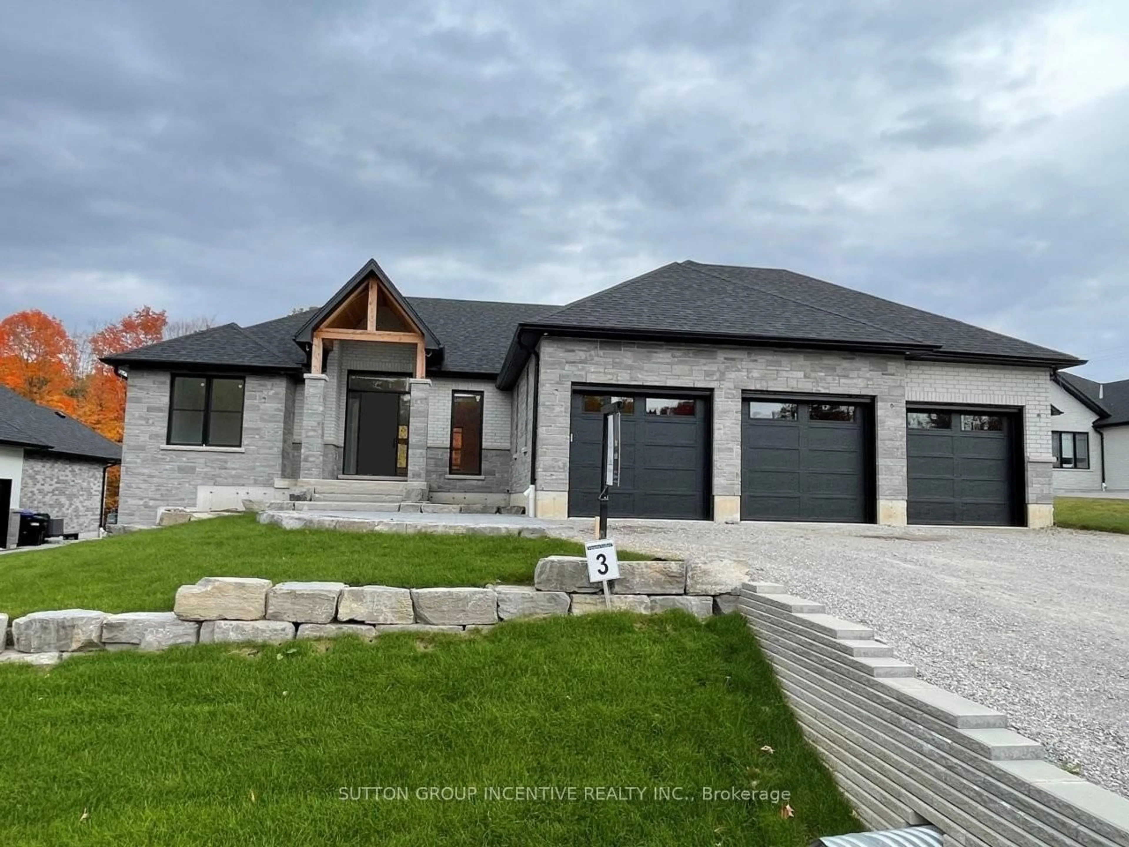 Home with brick exterior material, street for 5 Jean Miller Crt, Springwater Ontario L9X 2B1