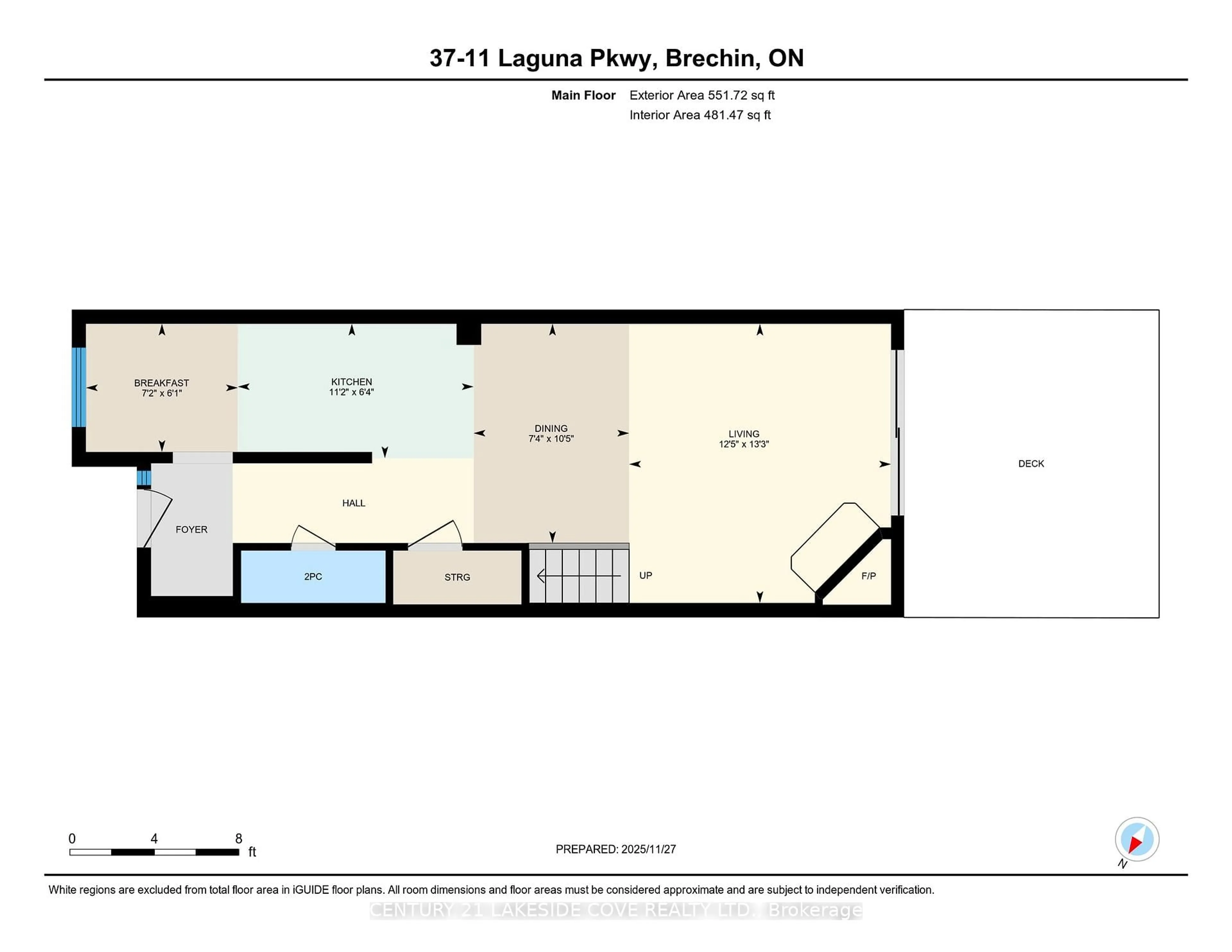 Floor plan for 11 Laguna Pkwy #Unit #37, Ramara Ontario L0K 1B0