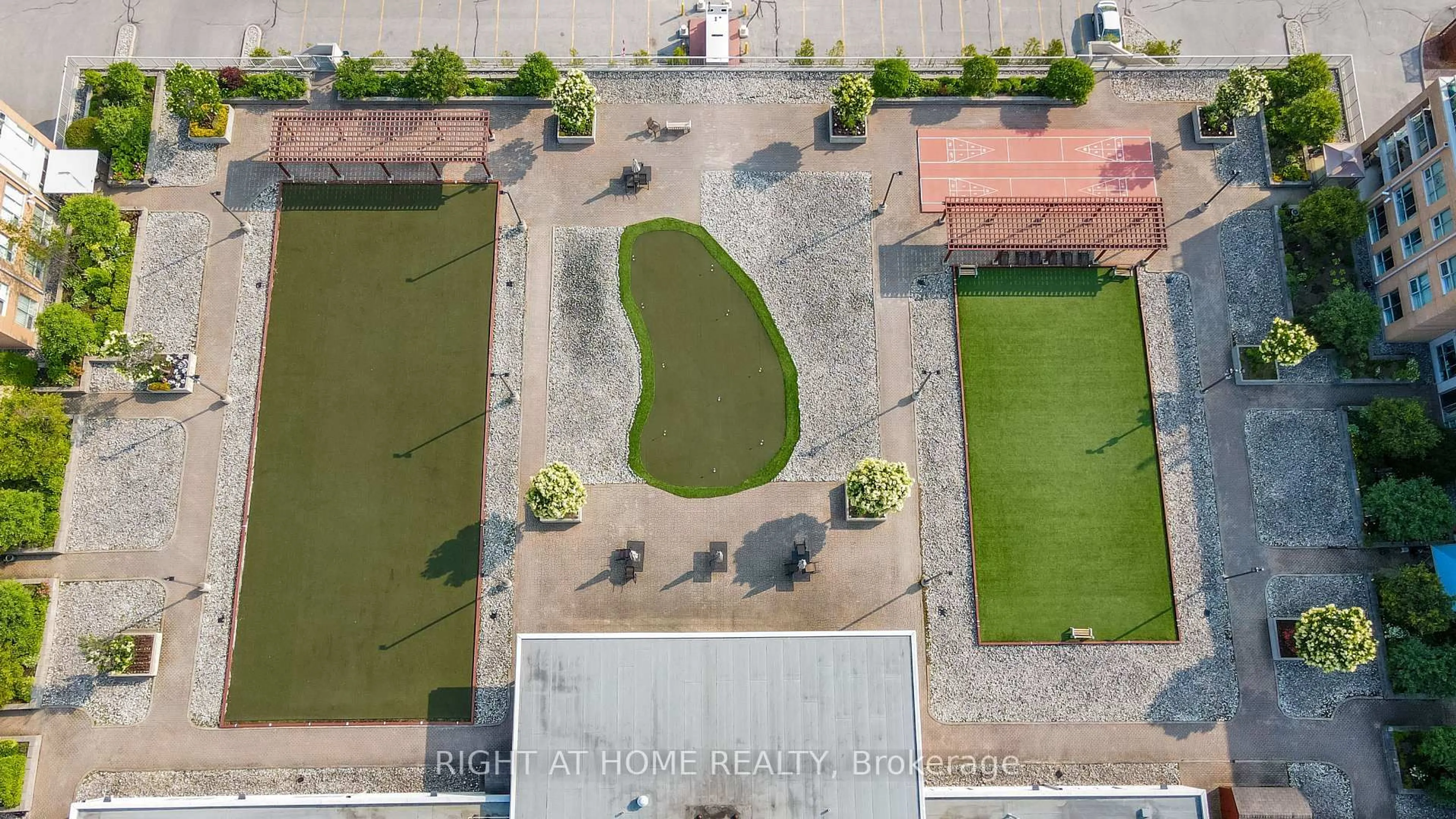 A pic from outside/outdoor area/front of a property/back of a property/a pic from drone, city buildings view from balcony for 94 Dean Ave #402, Barrie Ontario L4N 0M3