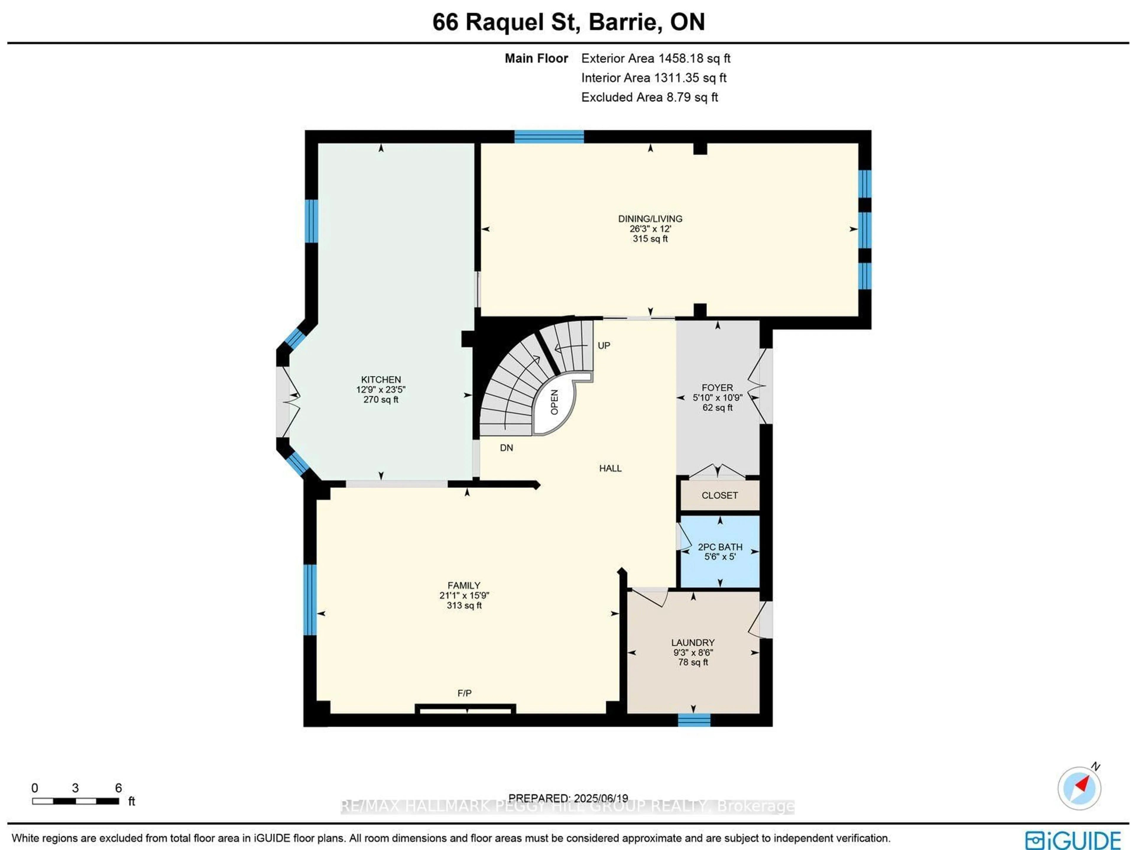 Floor plan for 66 Raquel St, Barrie Ontario L4N 9S8