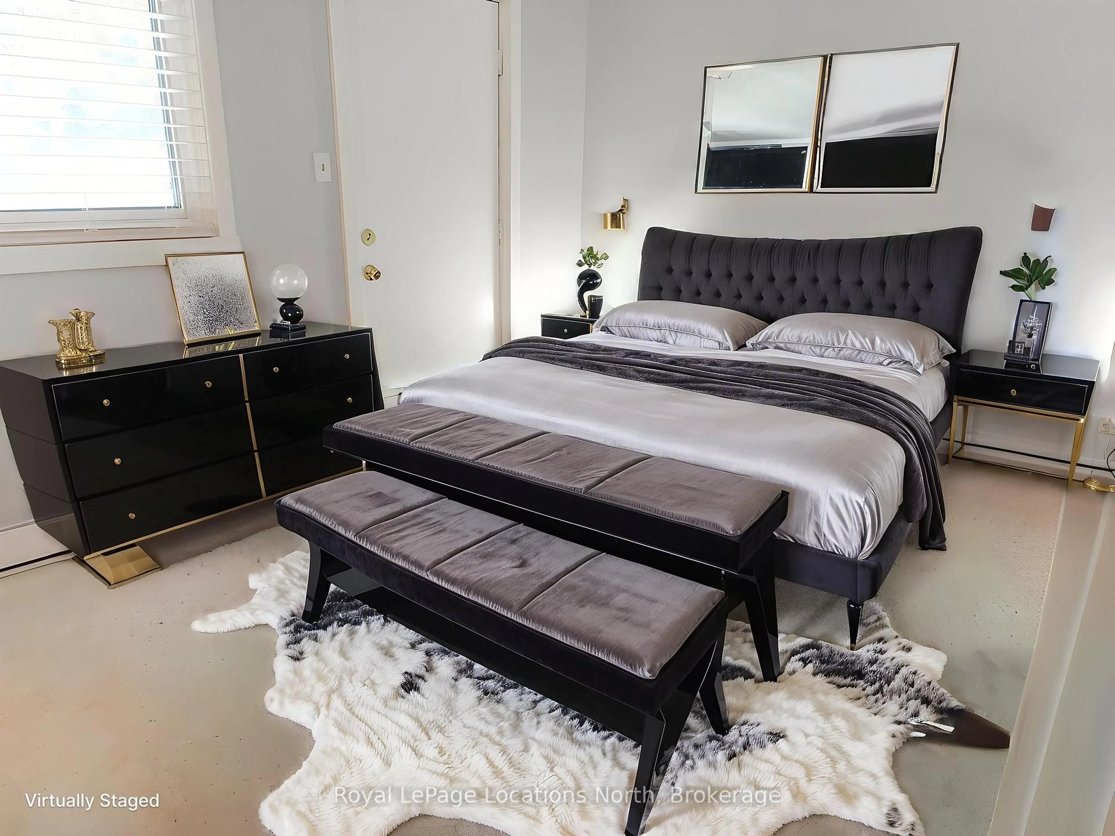 Bedroom with bed, carpet floor for 167 Escarpment Cres, Collingwood Ontario L9Y 5B4