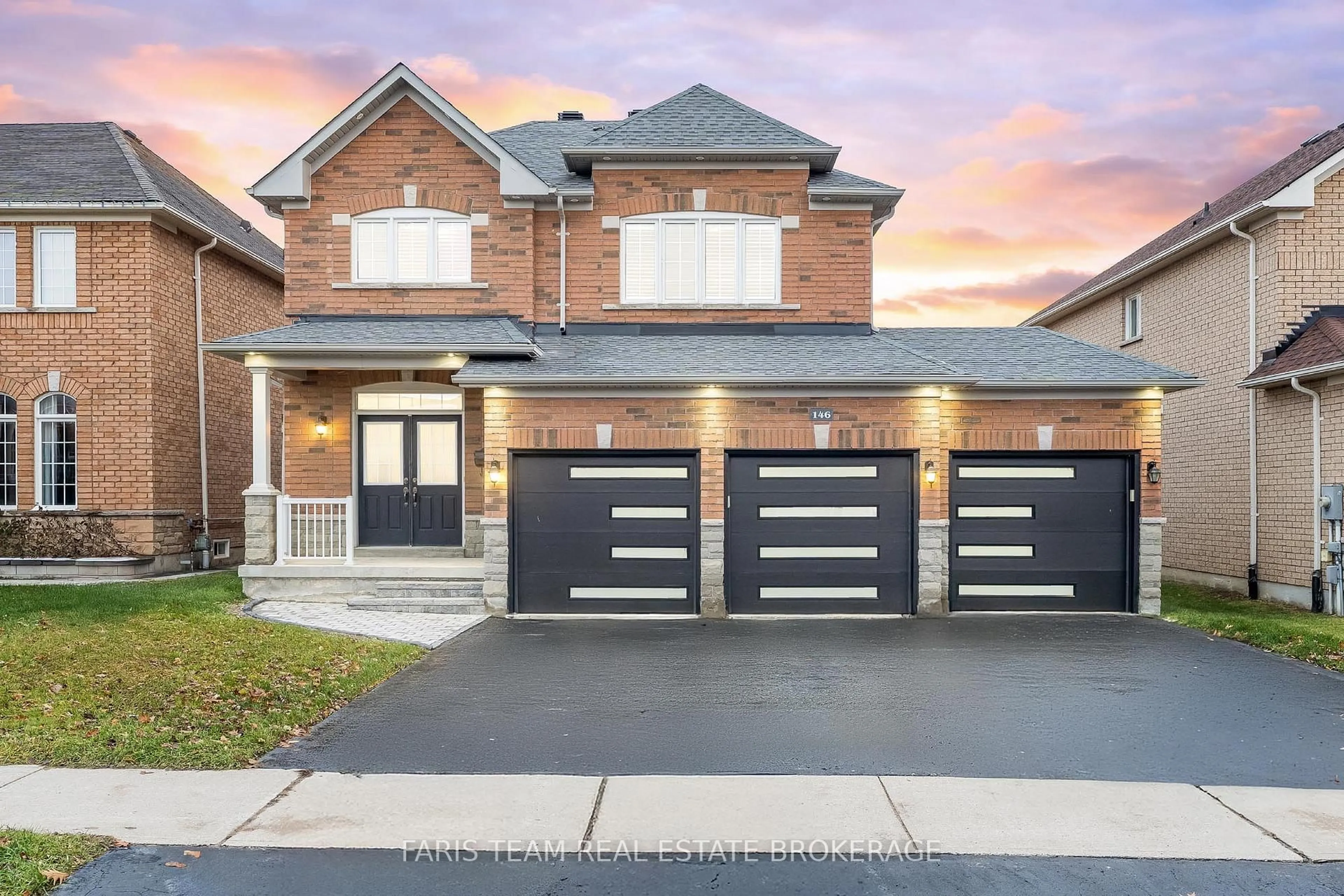 Home with brick exterior material, street for 146 Sandringham Dr, Barrie Ontario L4M 0C9