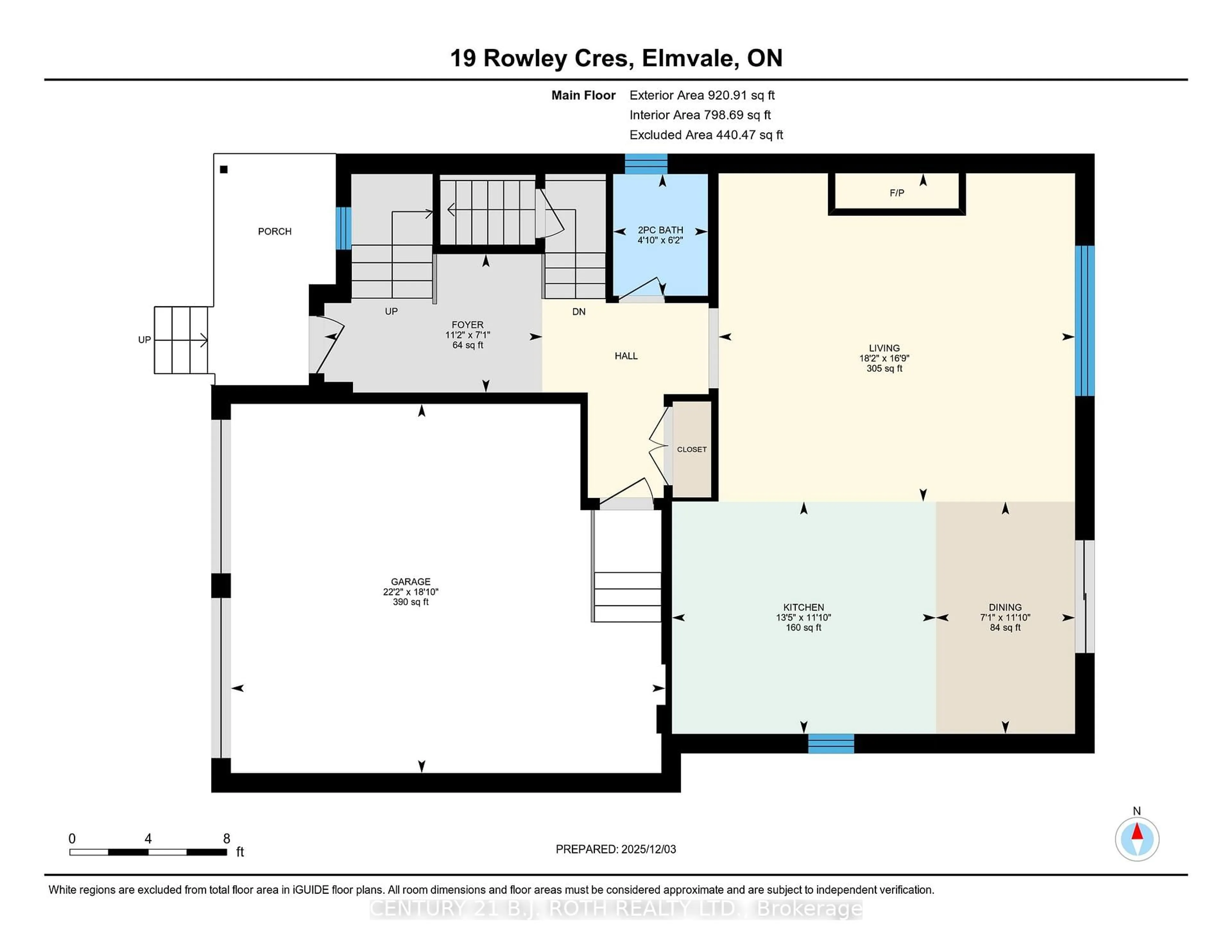 Floor plan for 19 Rowley Cres, Springwater Ontario L0L 1P0