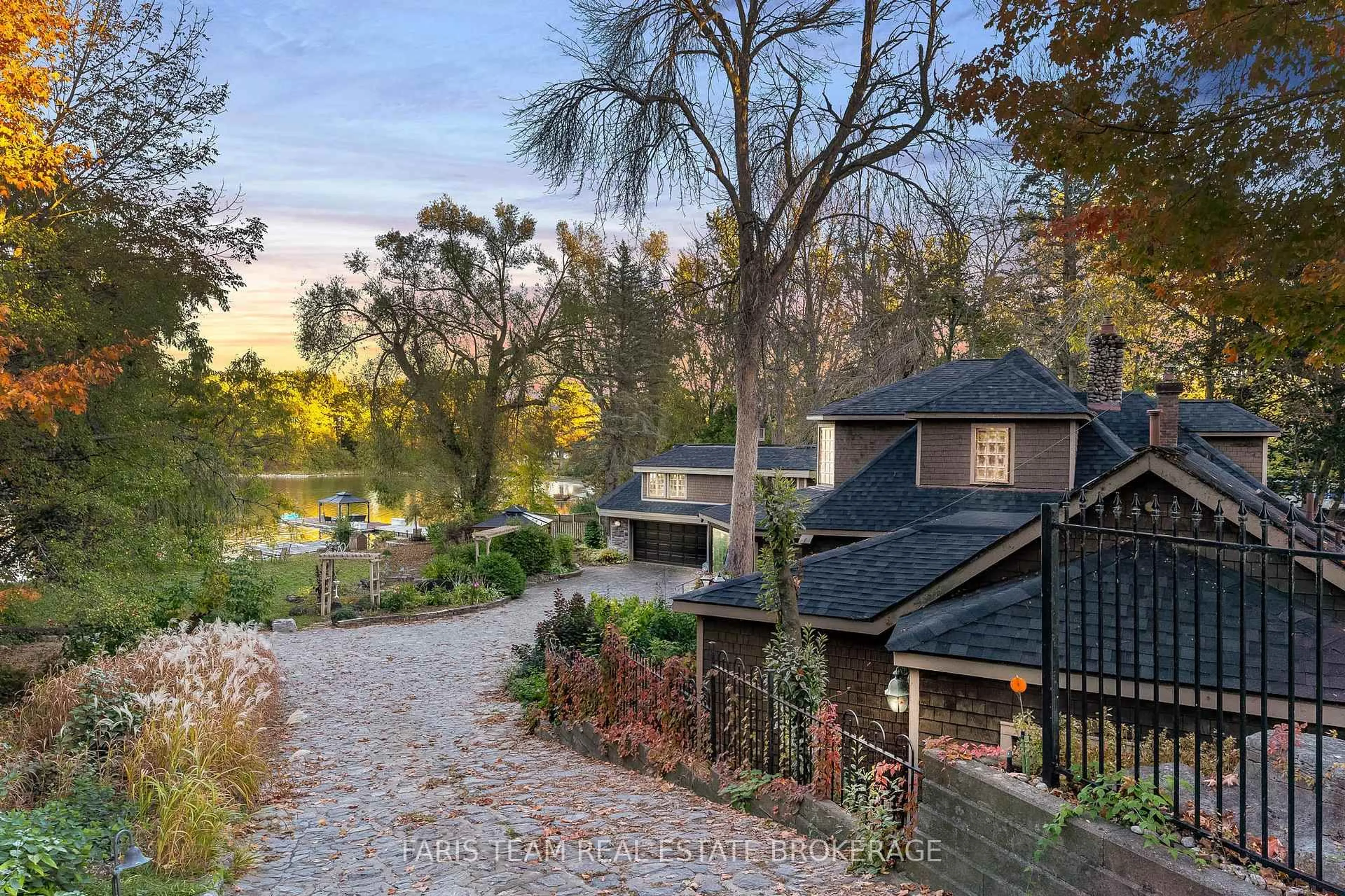 A pic from outside/outdoor area/front of a property/back of a property/a pic from drone, water/lake/river/ocean view for 345 Brewery Lane, Orillia Ontario L3V 7H6
