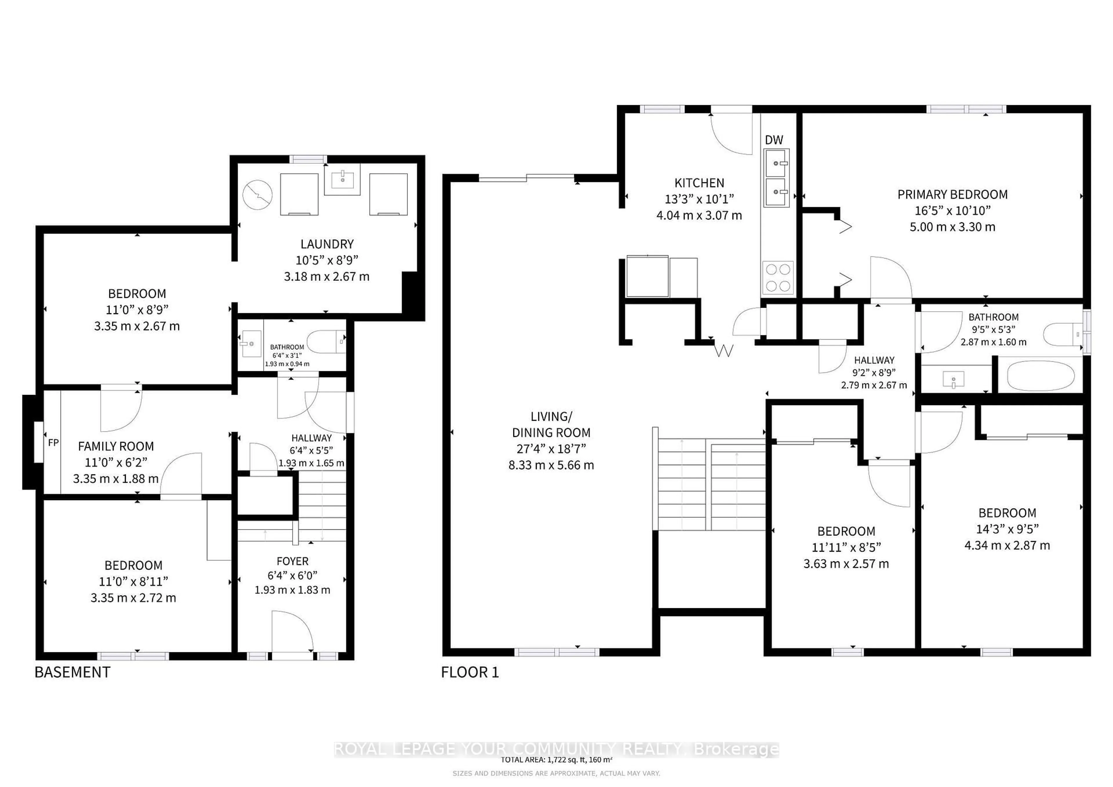 Floor plan for 167 Little Ave, Barrie Ontario L4N 6L7