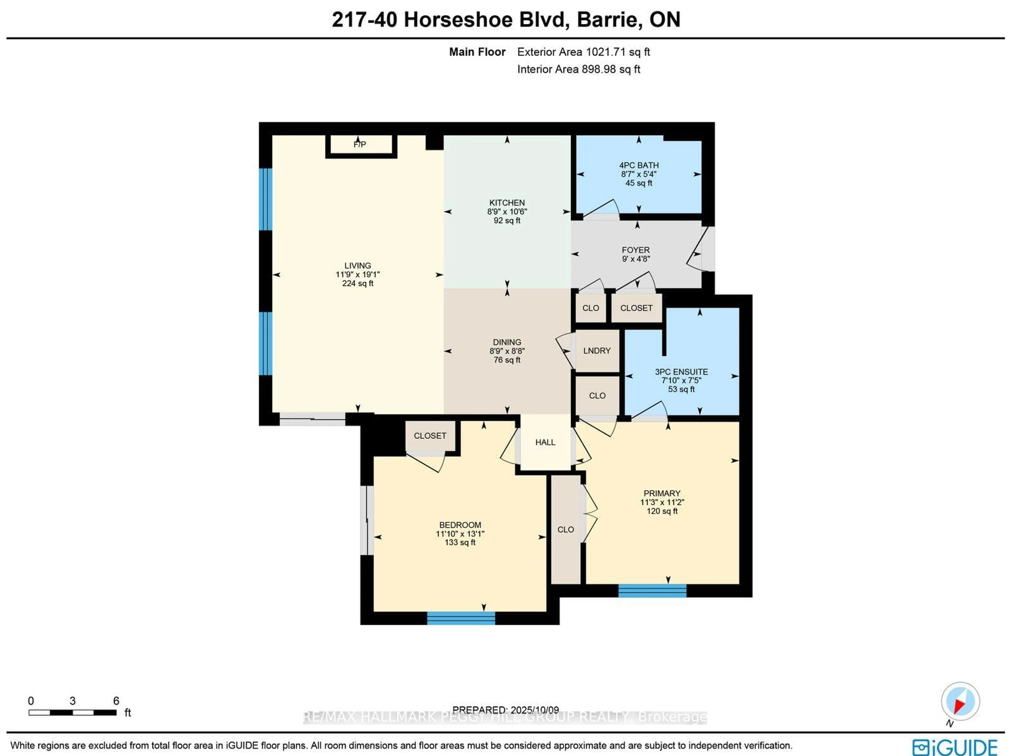Floor plan for 40 Horseshoe Blvd #217, Oro-Medonte Ontario L4M 4Y8