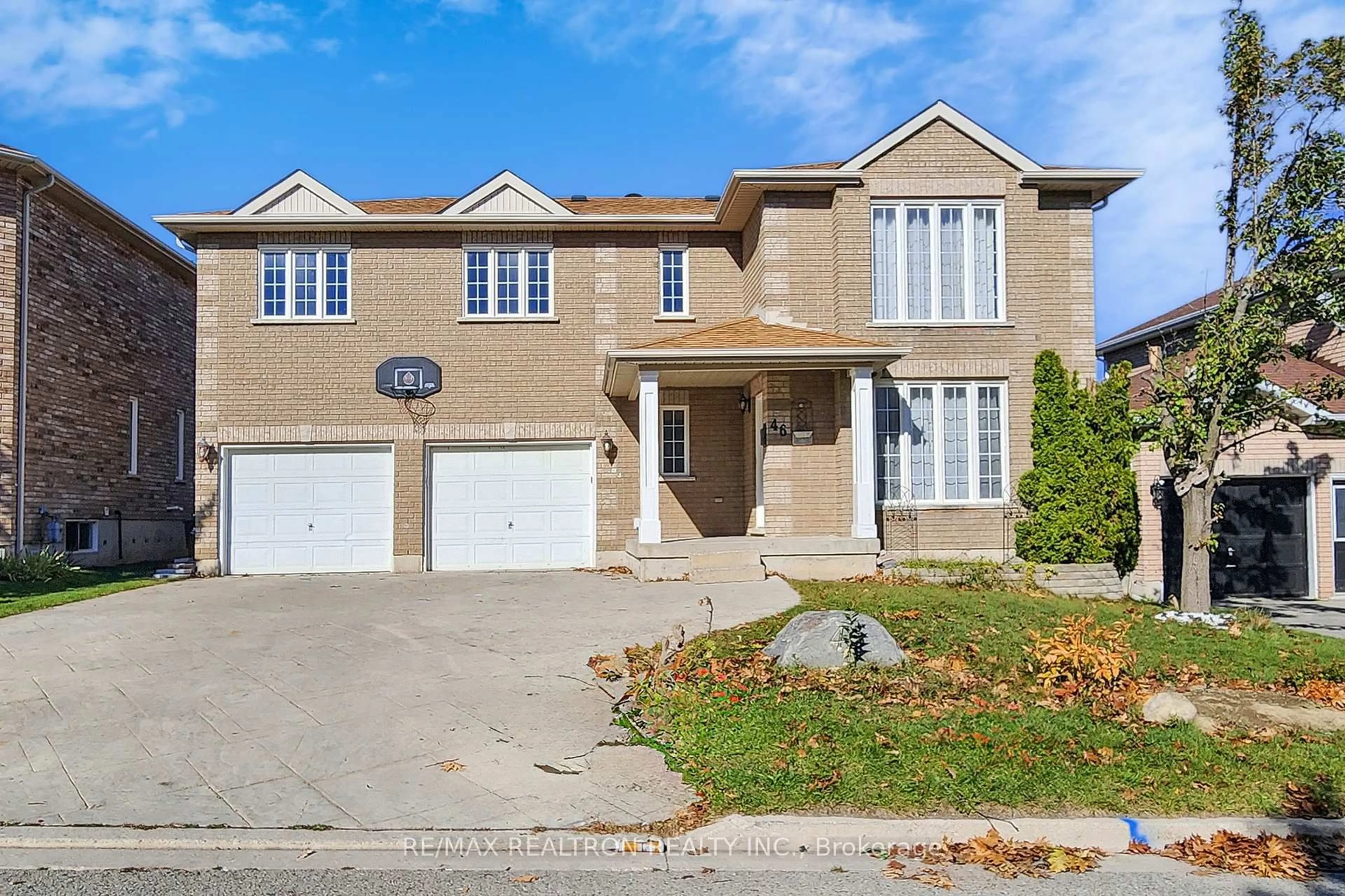 Home with brick exterior material, street for 46 Watson Dr, Barrie Ontario L4M 6W7