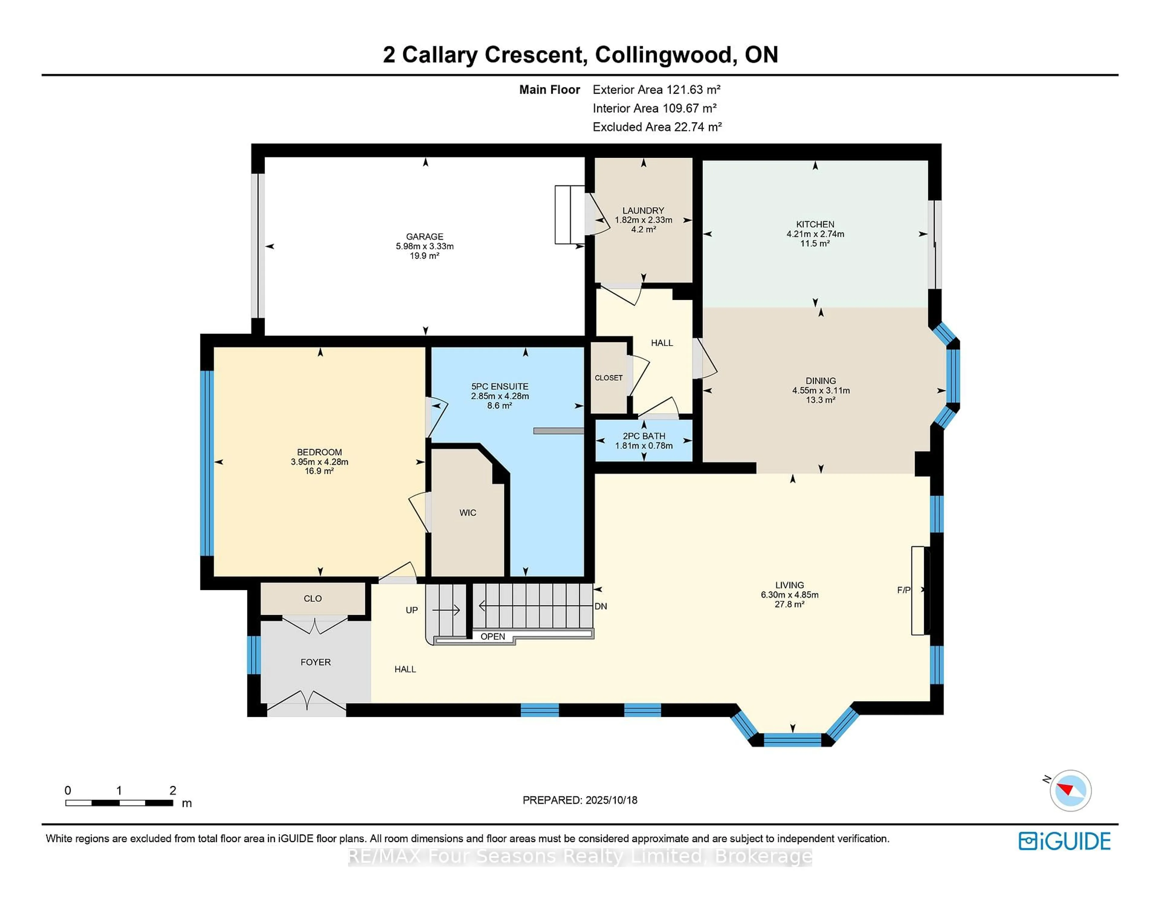 Floor plan for 2 Callary Cres, Collingwood Ontario L9Y 4Y1