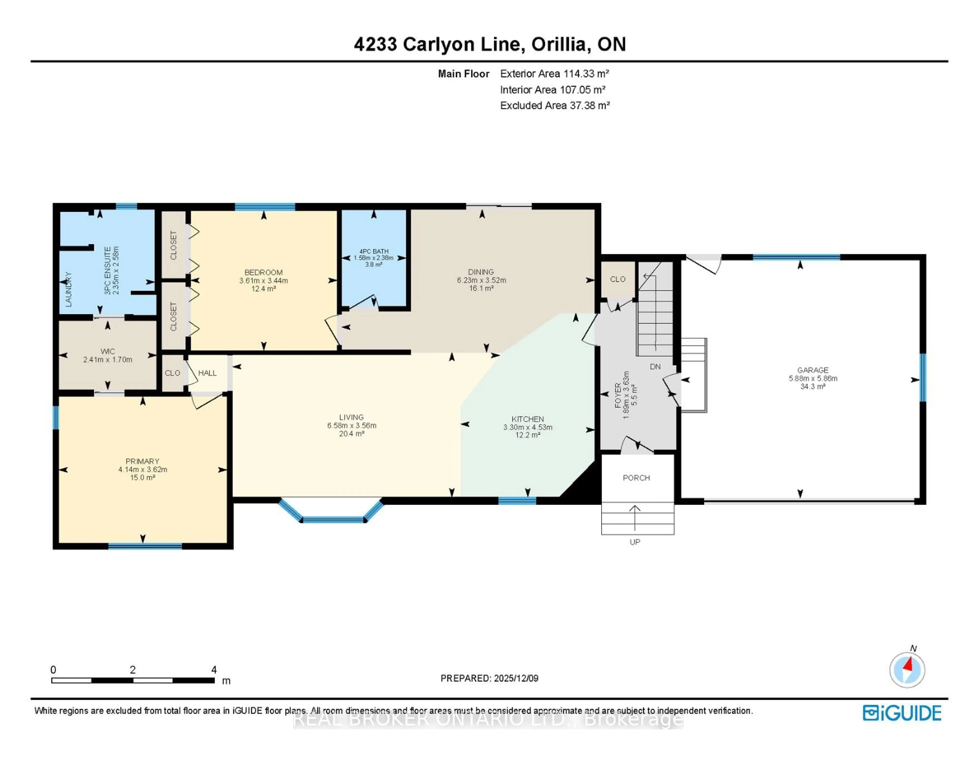 Floor plan for 4233 Carlyon Line, Orillia Ontario L3V 0W8