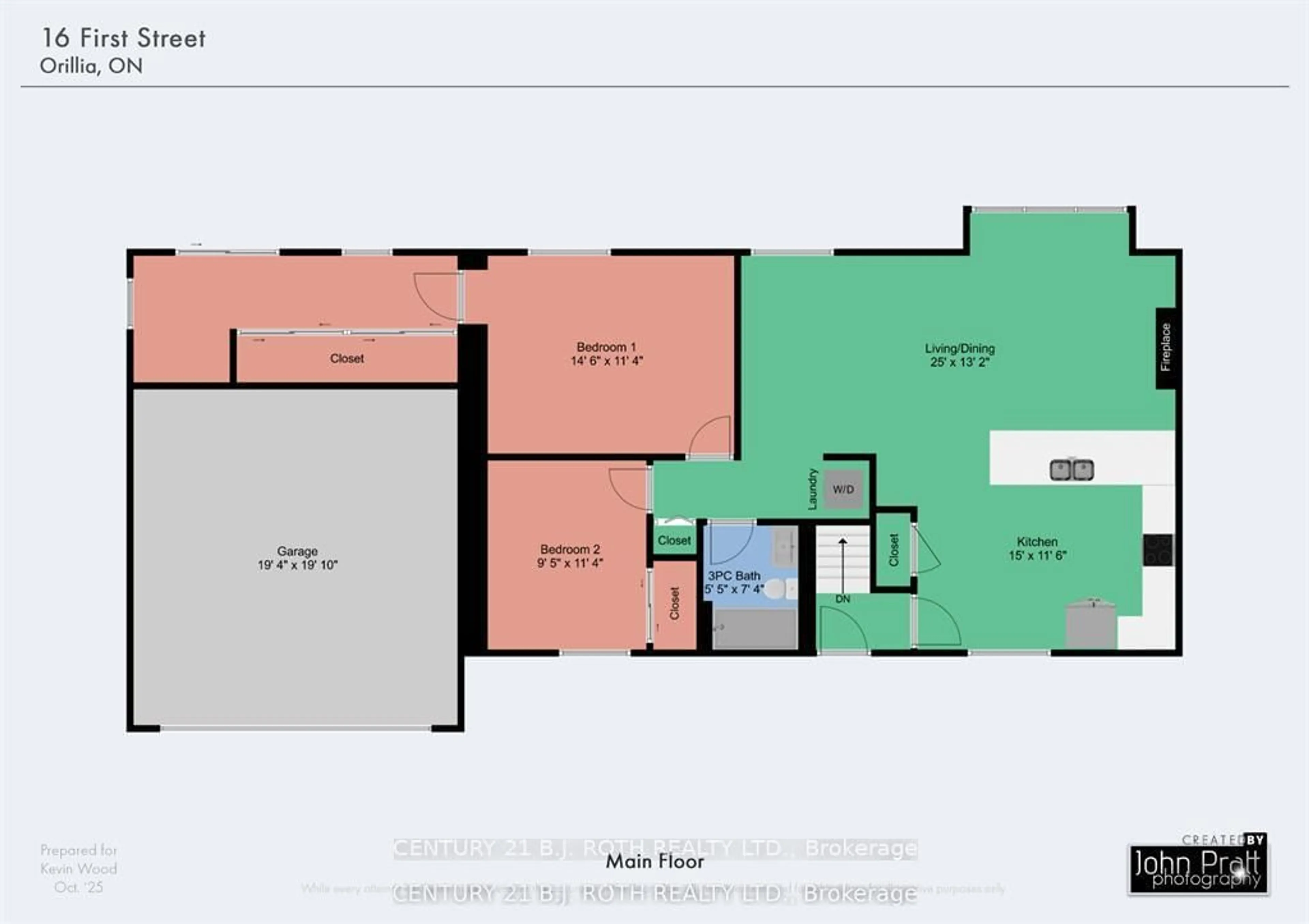 Floor plan for 16 First St, Orillia Ontario L3V 4A9