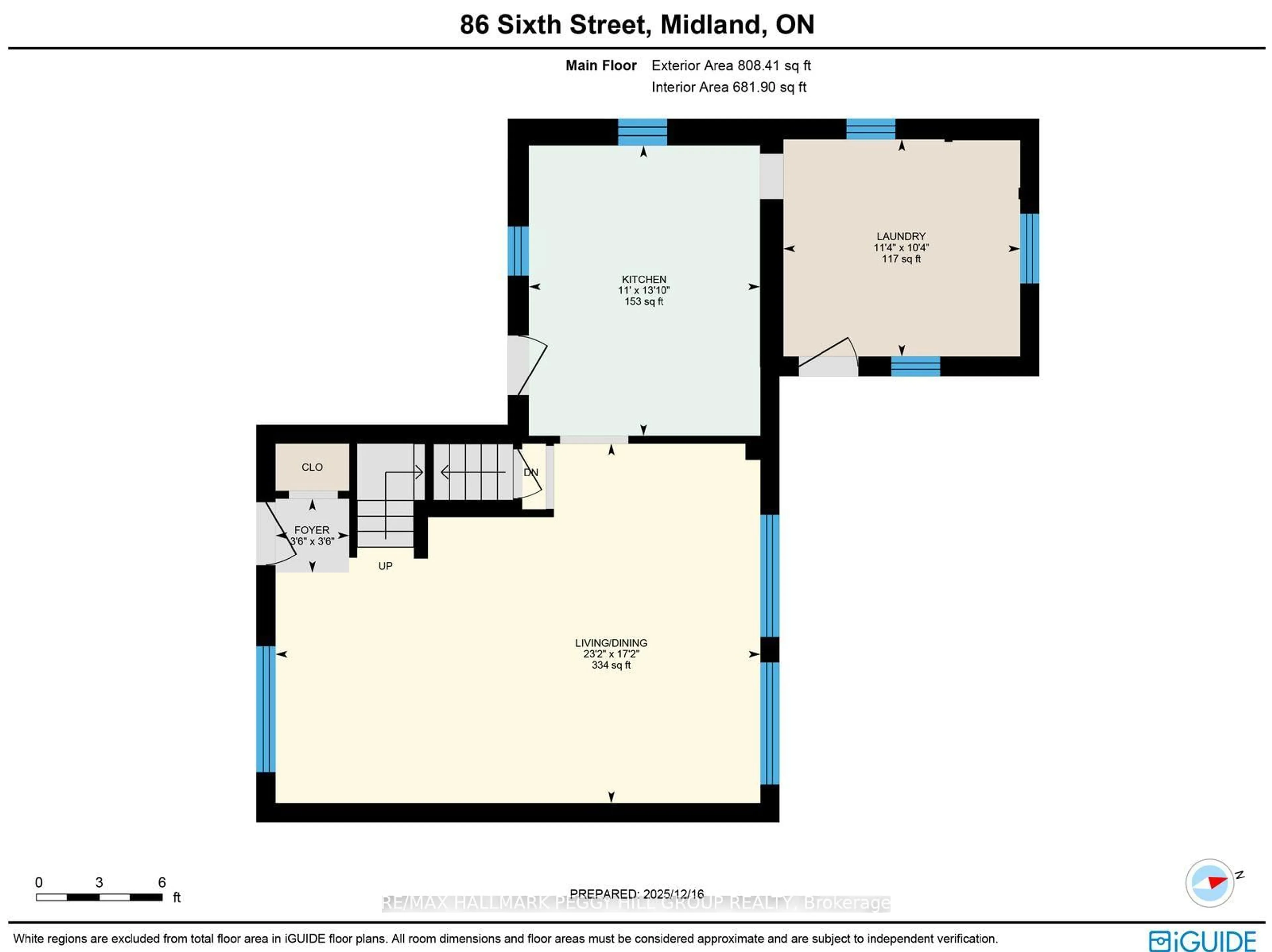 Floor plan for 86 Sixth St, Midland Ontario L4R 3X2