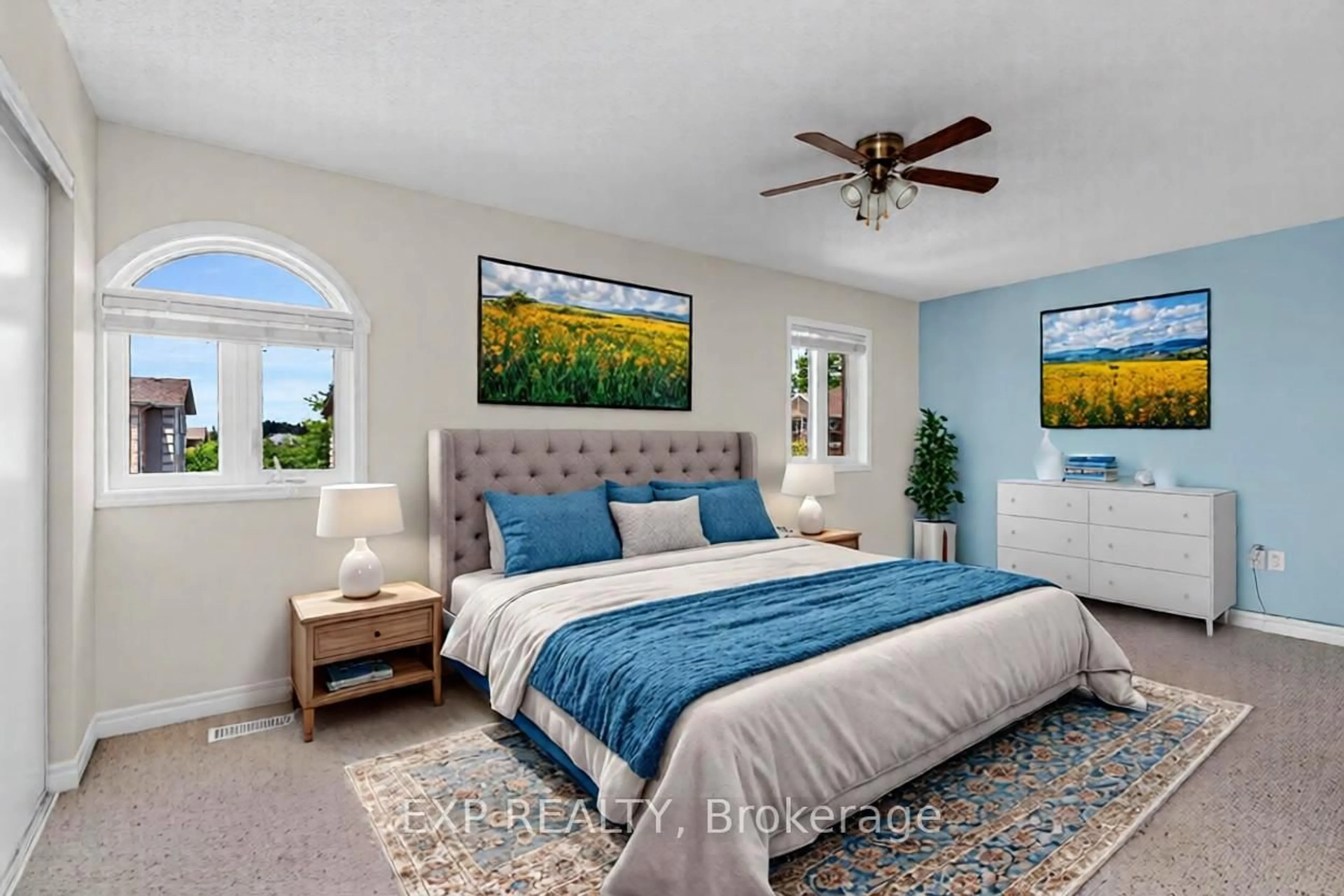 Bedroom with bed, unknown for 135 Sydenham Wells #3, Barrie Ontario L4M 0H3