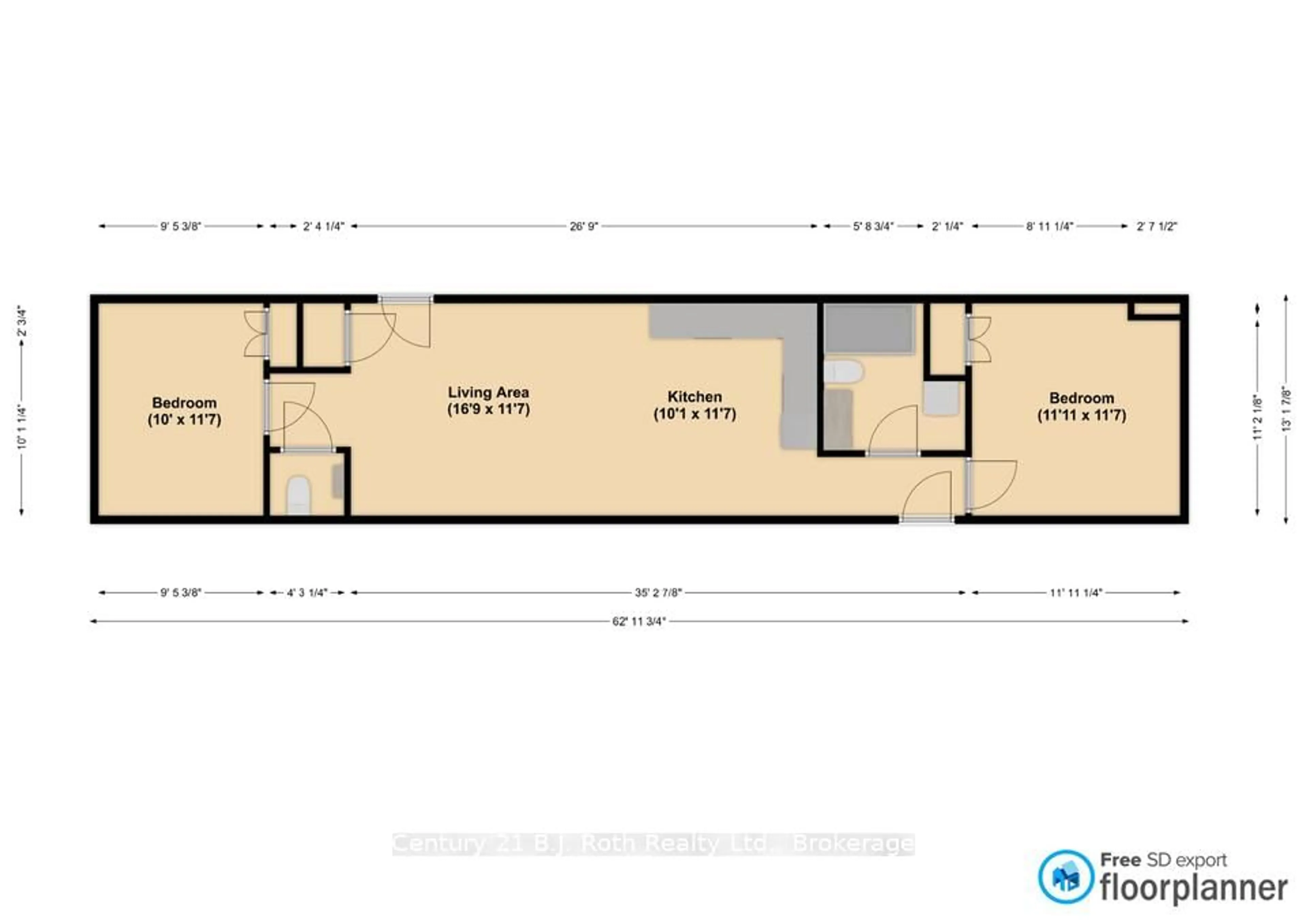 Floor plan for 580 West St #25, Orillia Ontario L3V 6L8