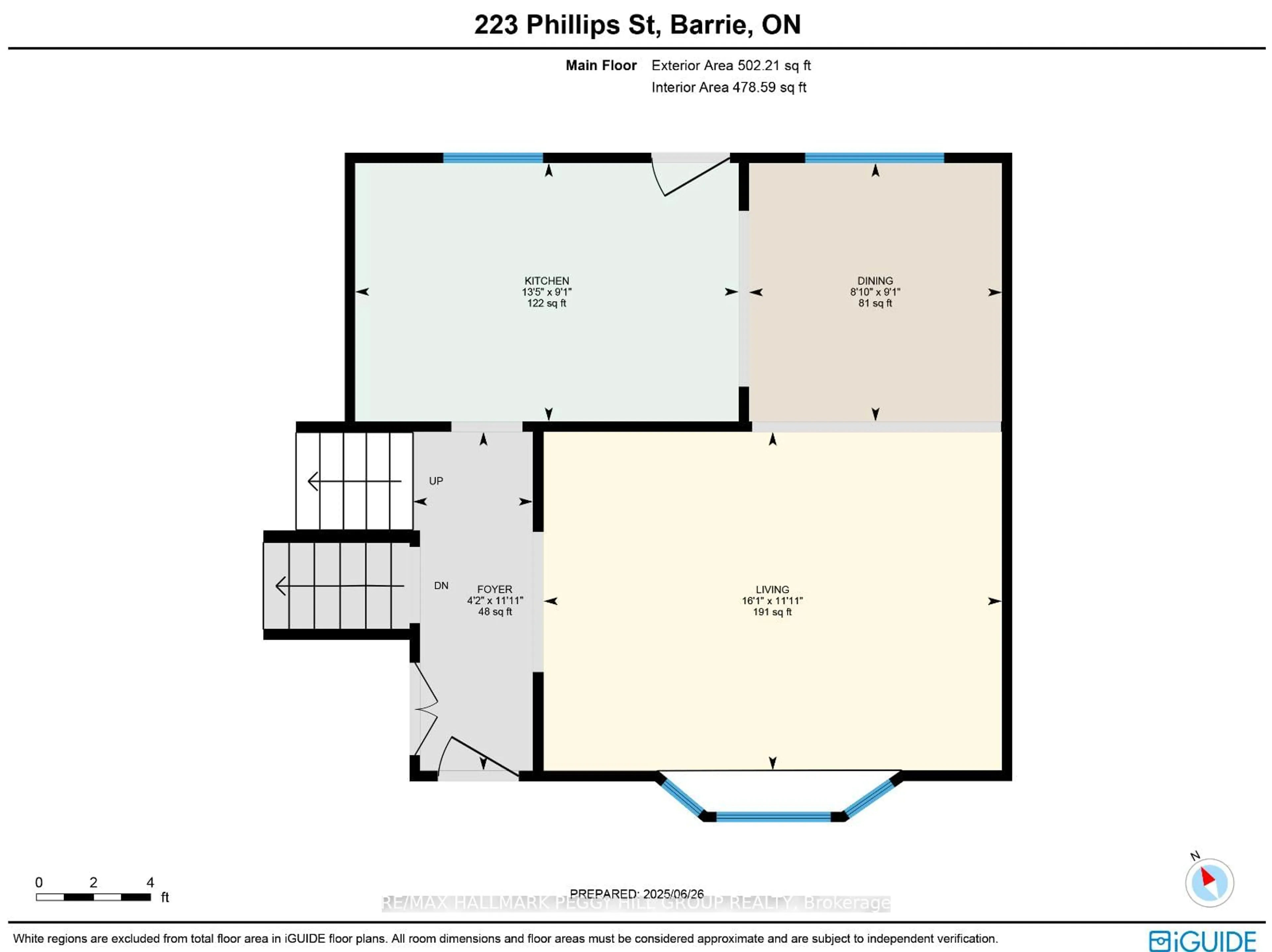 Floor plan for 223 Phillips St, Barrie Ontario L4N 3V2