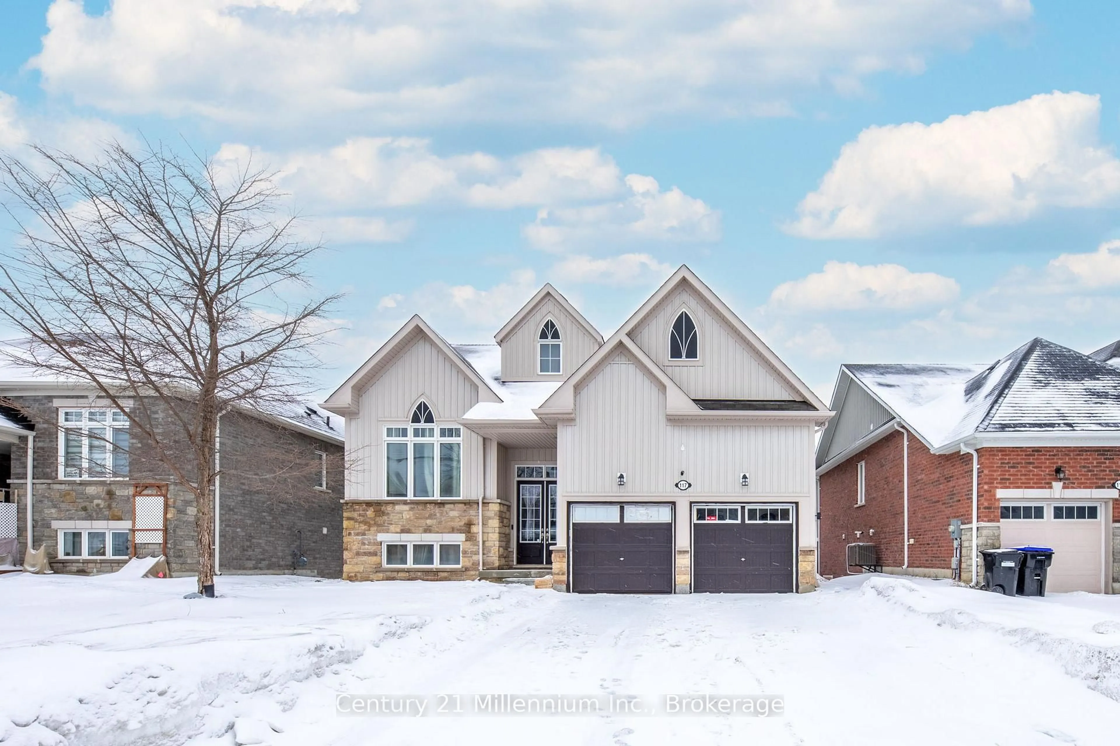Home with brick exterior material, street for 117 Allegra Dr, Wasaga Beach Ontario L9Z 1P2