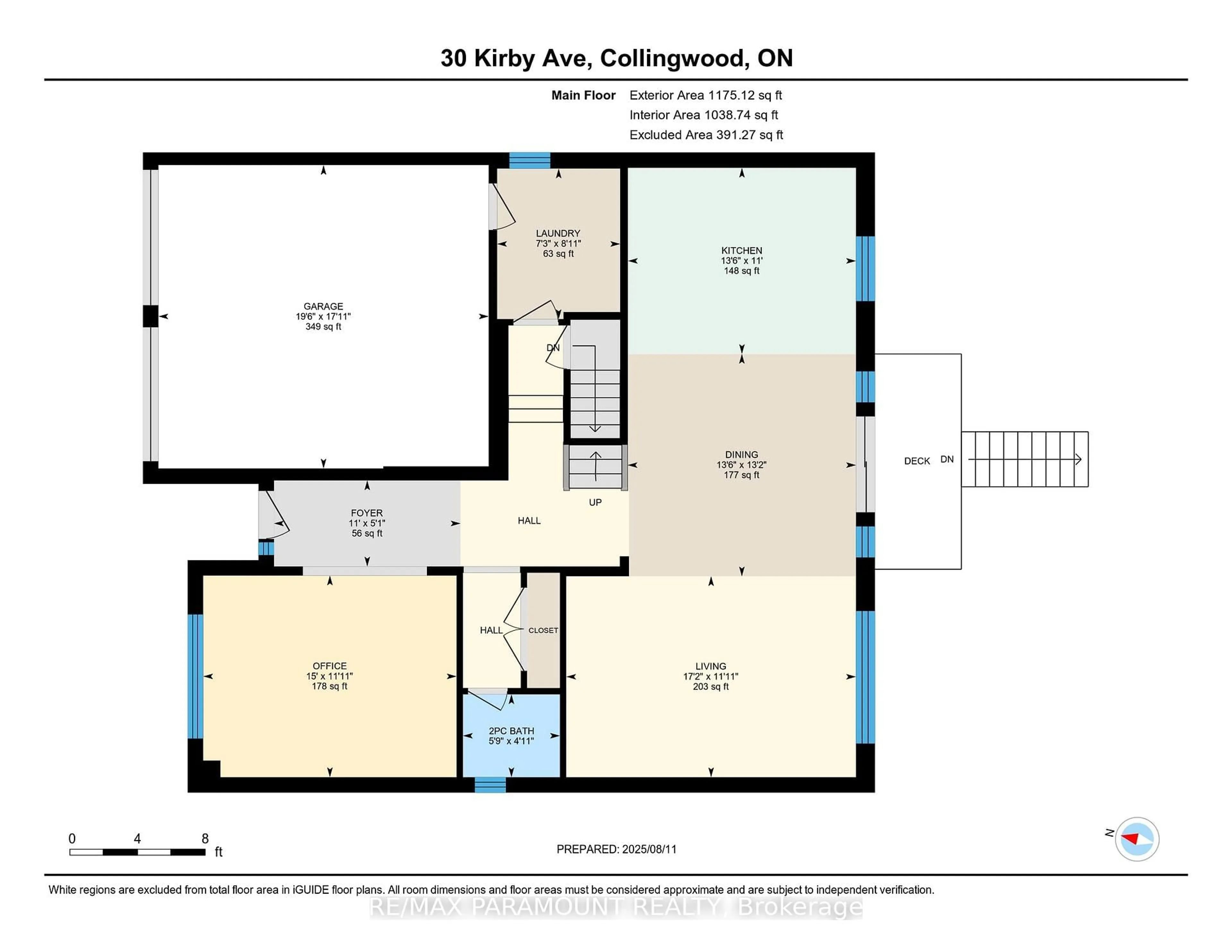 Floor plan for 30 Kirby Ave, Collingwood Ontario L9Y 3W8