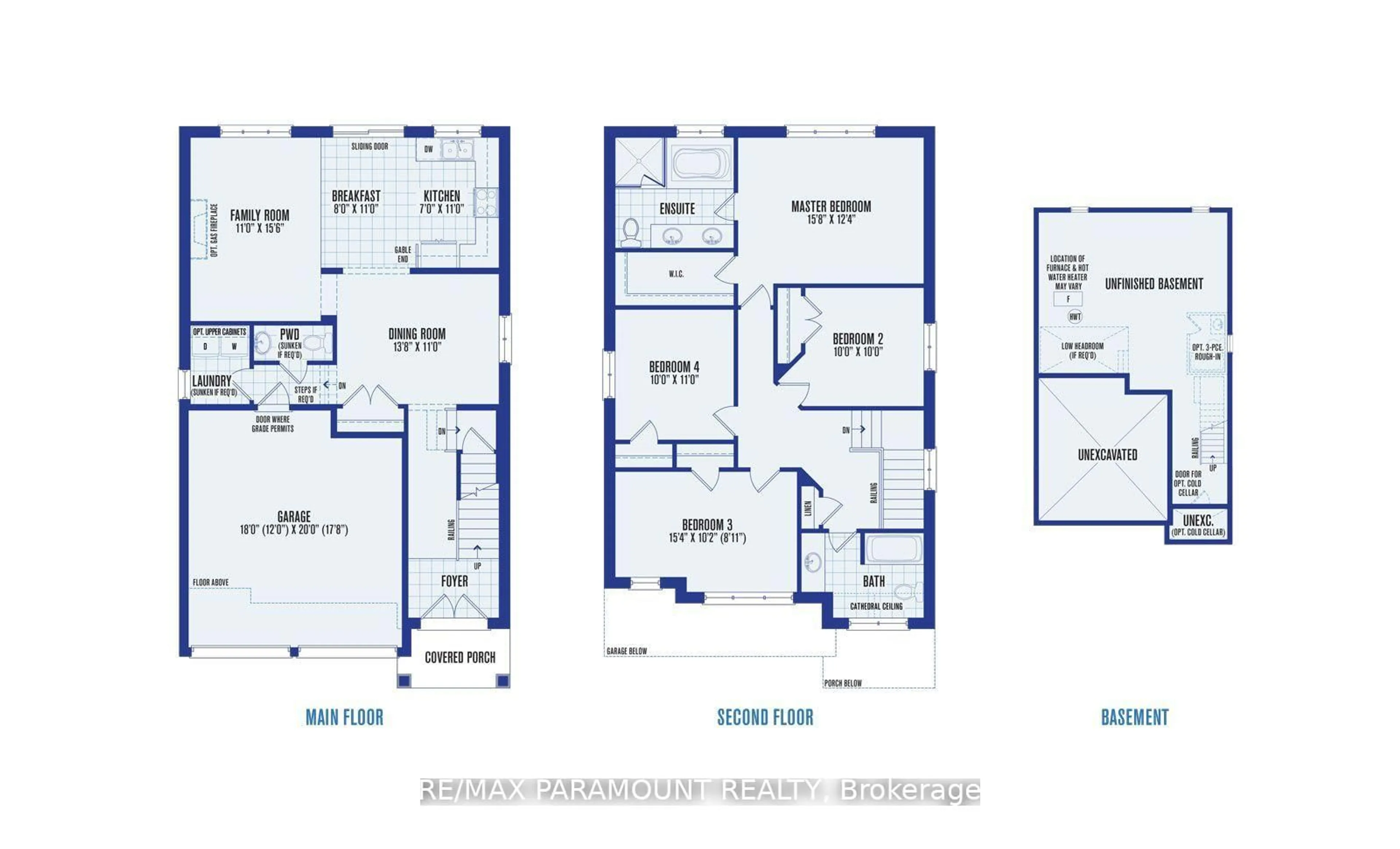 Floor plan for 61 Tracey Lane, Collingwood Ontario L9Y 3V2