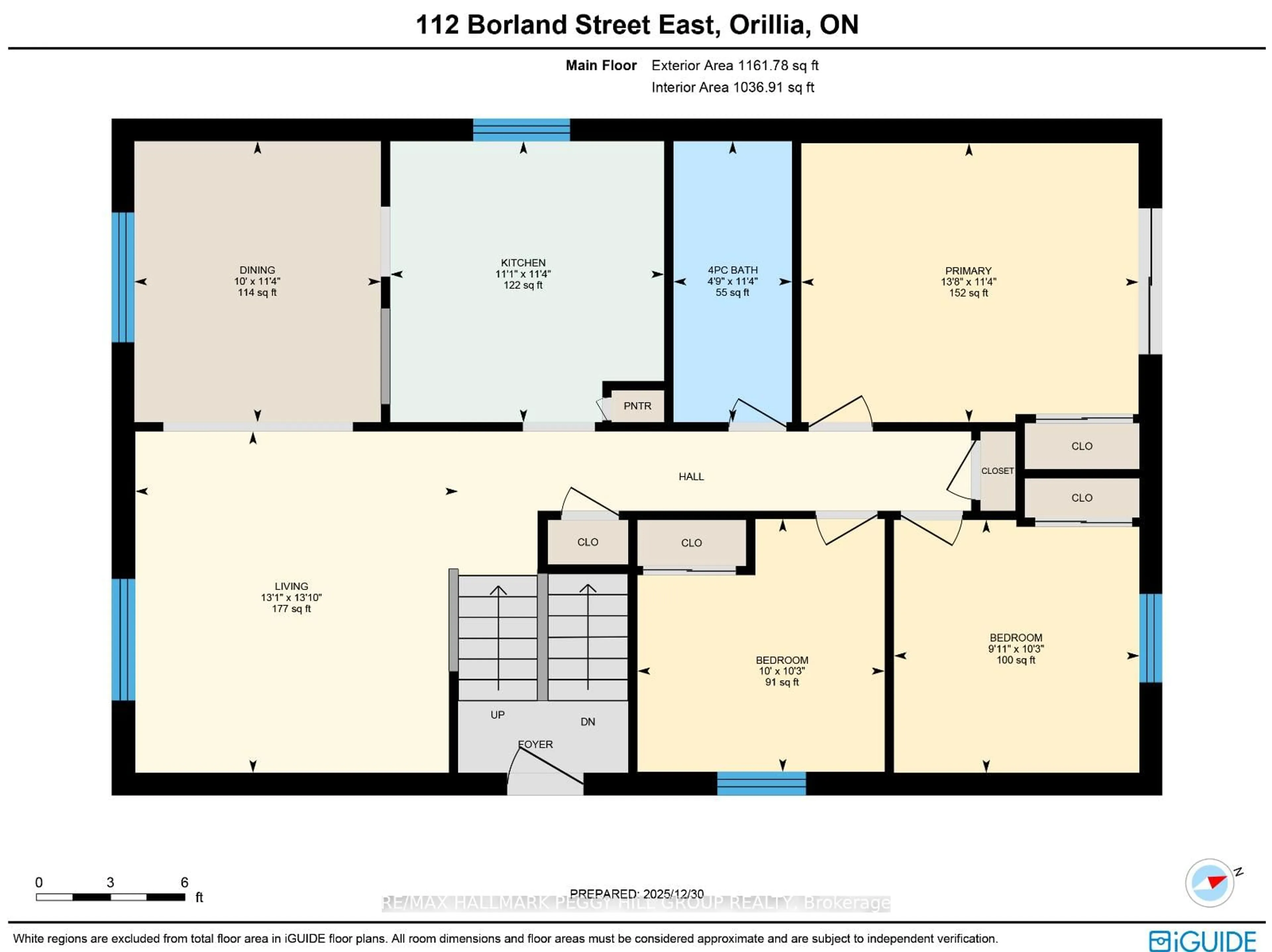 Floor plan for 112 Borland St, Orillia Ontario L3V 2B7